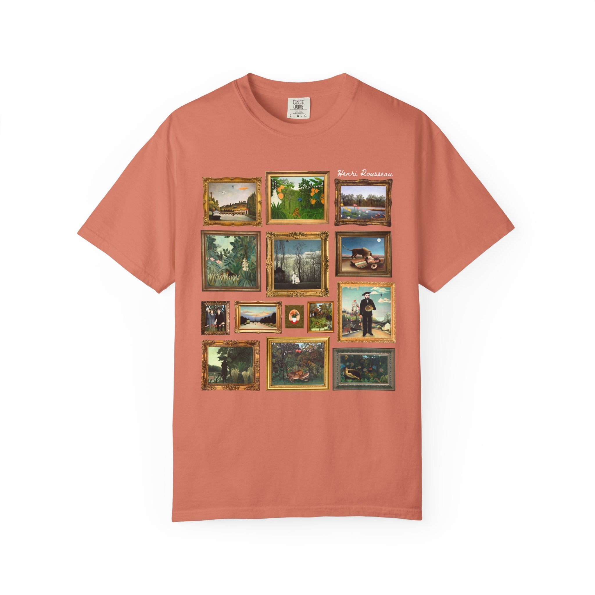 Henri Rousseau Art History Tee Shirt for Museum Lover, French Post - Impressionist Art Movement, Colorful Primitivism Art Historian Gift - Opal and June