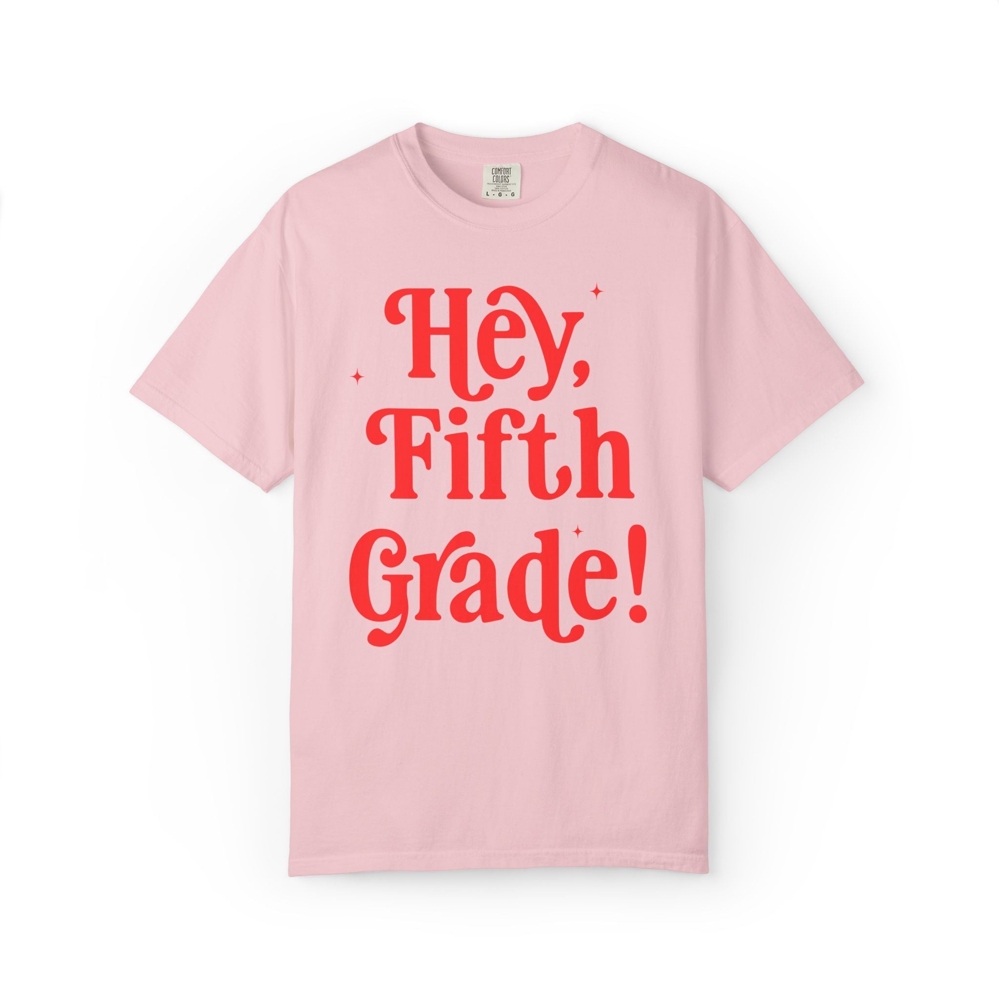 Hey Fifth Grade Back to School Matching Teacher T-Shirt, Cute Fifth Grade Teacher Team or Fifth Grade Team Tee, Paraprofessional Gift - Opal and June