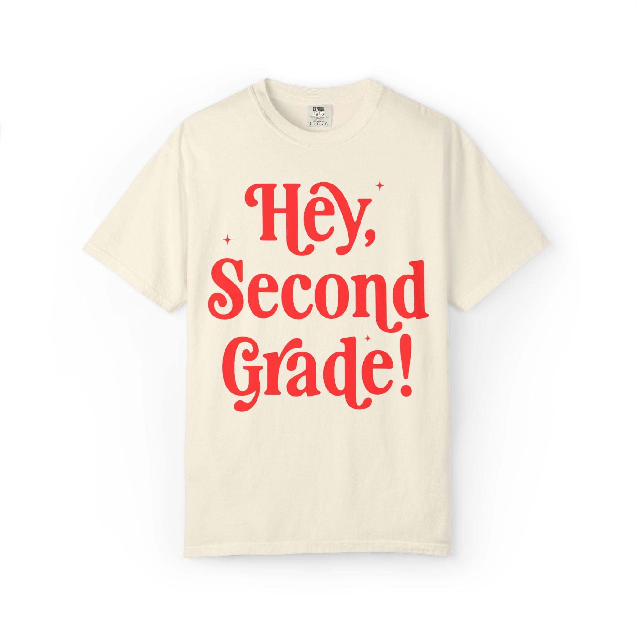Hey Second Grade Back to School Matching Teacher T-Shirt, Cute Second Grade Teacher Team or Second Grade Team Tee, Paraprofessional Gift - Opal and June