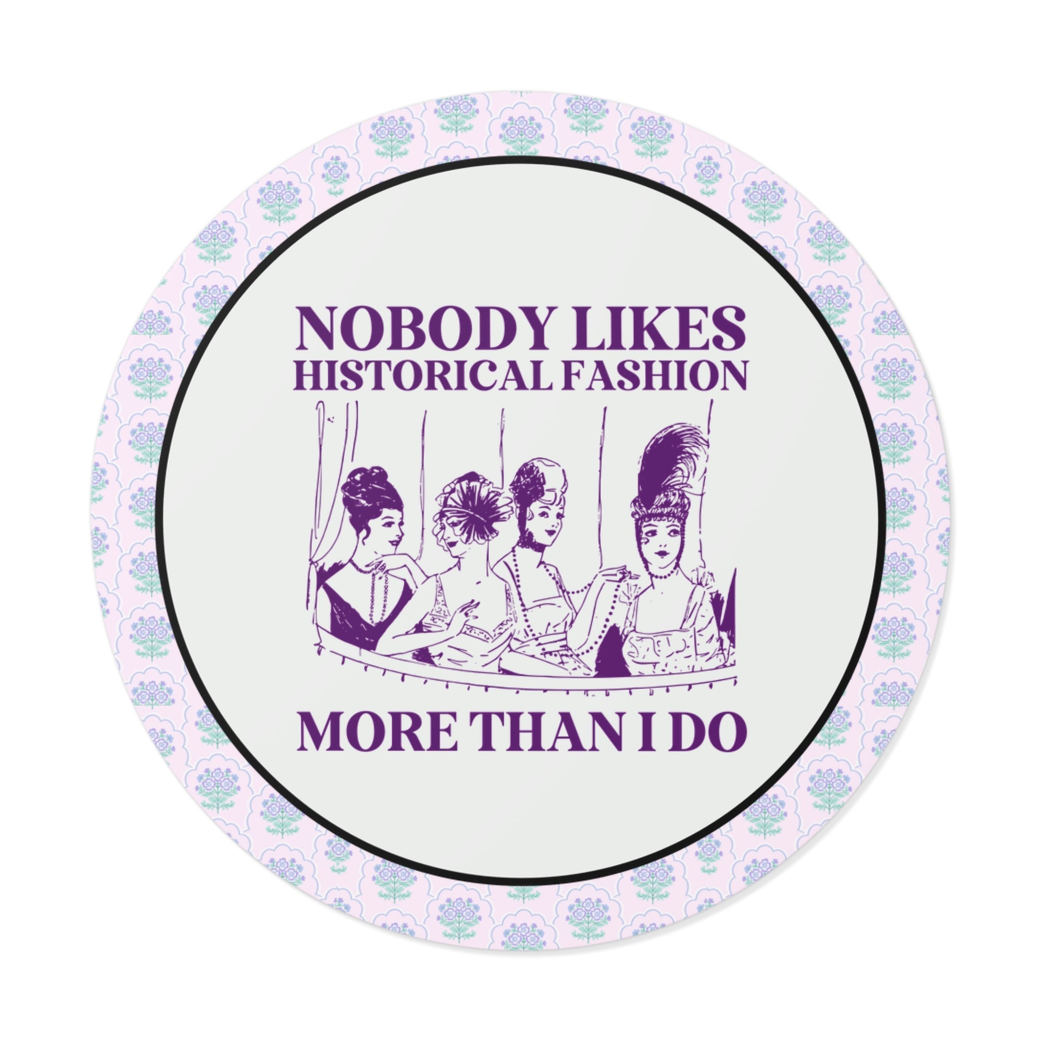 Historical Fashion Vintage Aesthetic Sticker for Fashion History Major, Cute Humanities Professor Present, Women's History, Famous Queens - Opal and June