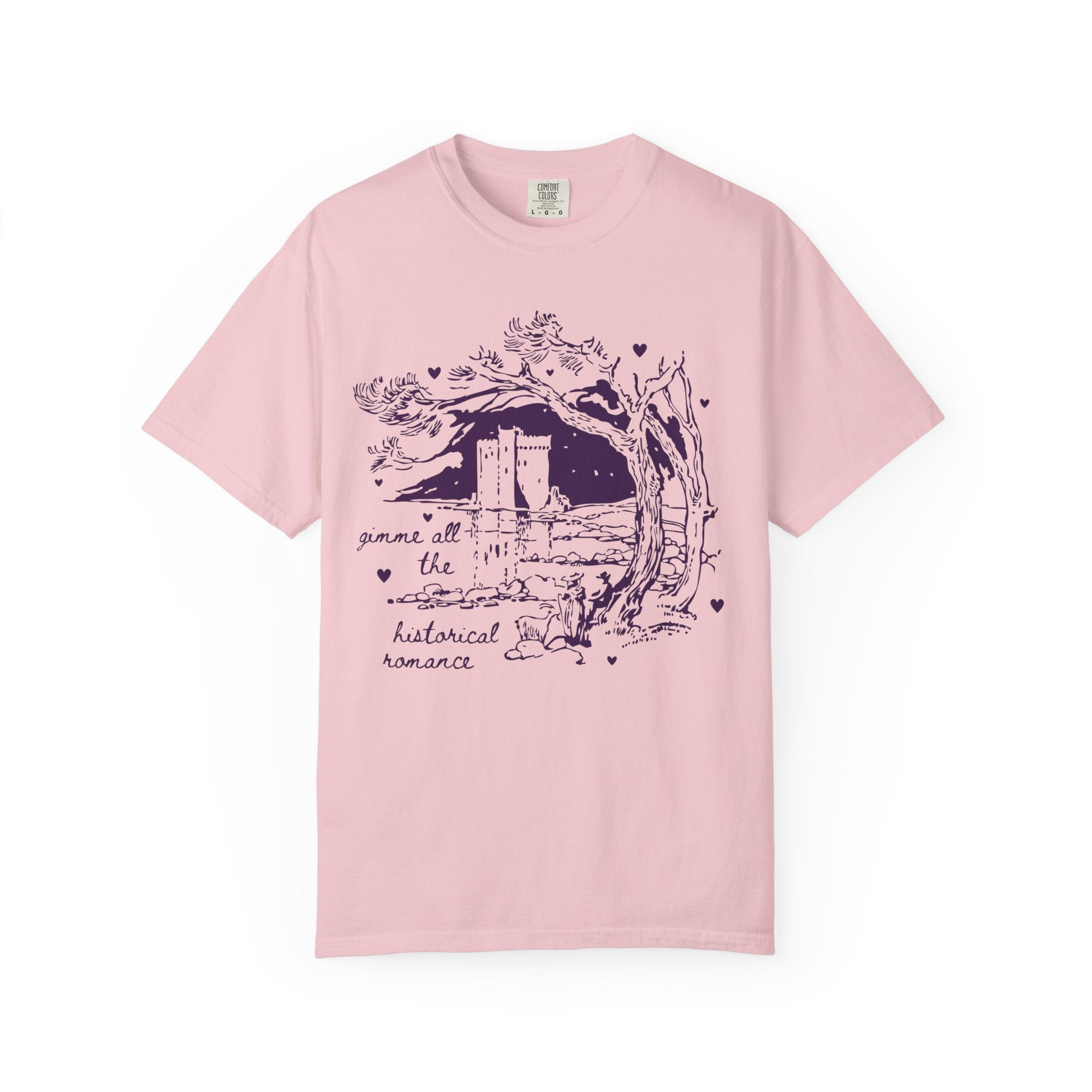 Historical Romance Reader Reader Tee Shirt, Book Lover, Cute Bookish Tee, Medieval Romance, Regency Romance, Librarian Gift, Comfort Colors - Opal and June