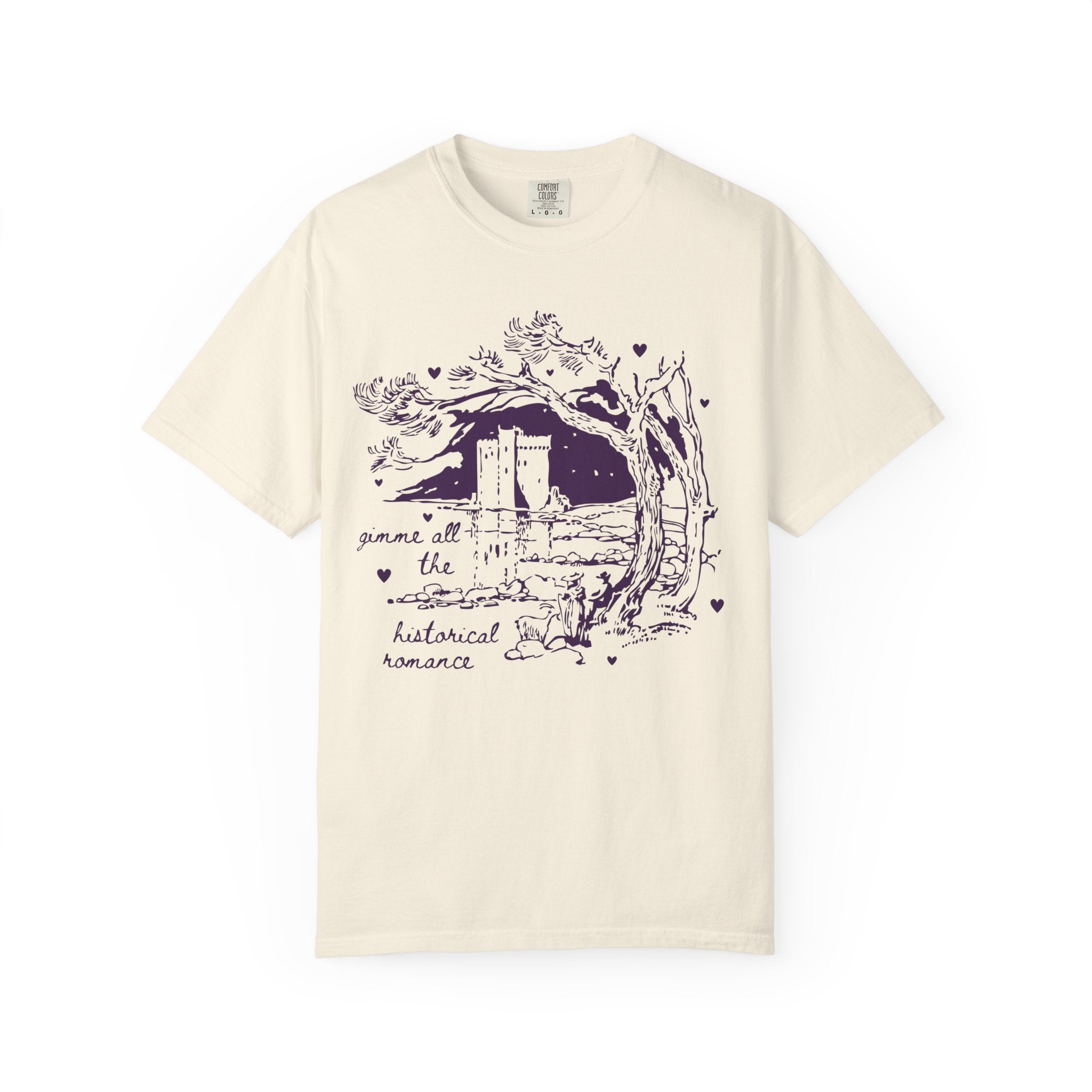 Historical Romance Reader Reader Tee Shirt, Book Lover, Cute Bookish Tee, Medieval Romance, Regency Romance, Librarian Gift, Comfort Colors - Opal and June