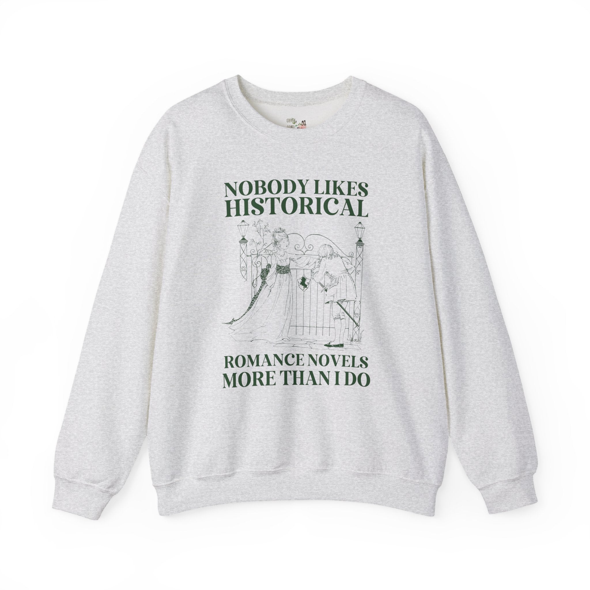 Historical Romance Reader Sweatshirt for Bookworm Who Loves Regency Romance Novels, Boho Book Lover Gift Idea, Romance Writer or Librarian - Opal and June