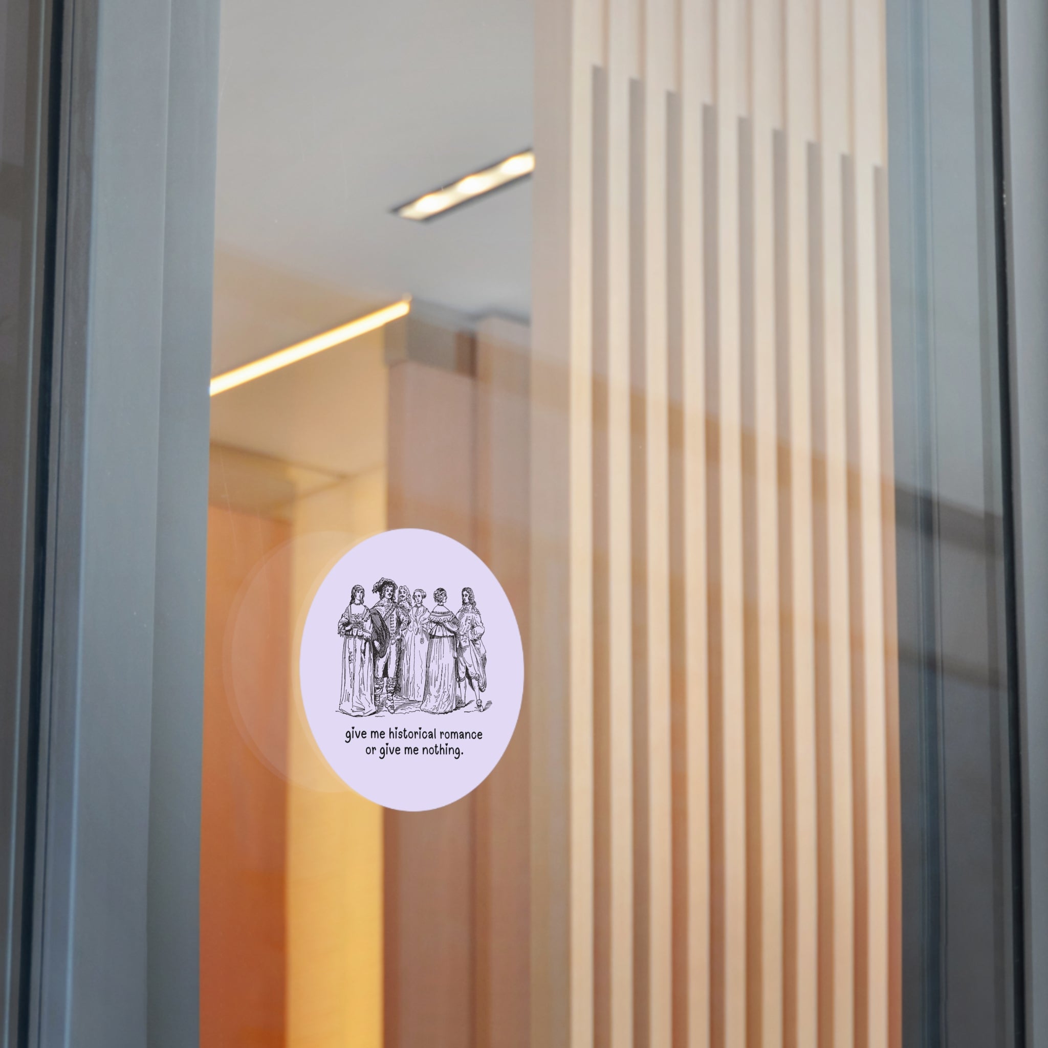 Historical Romance Sticker for Romance Reader Who Loves Regency Romance or Historical Fiction, Funny Book Lover or Bookworm Gift for Her - Opal and June