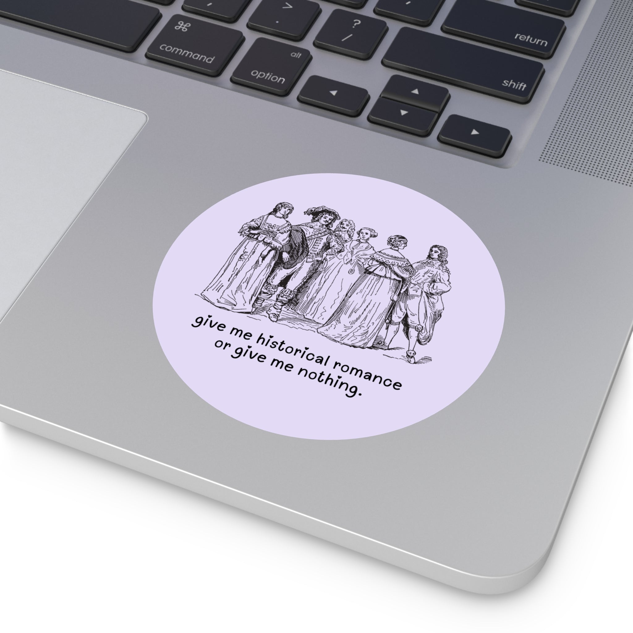 Historical Romance Sticker for Romance Reader Who Loves Regency Romance or Historical Fiction, Funny Book Lover or Bookworm Gift for Her - Opal and June