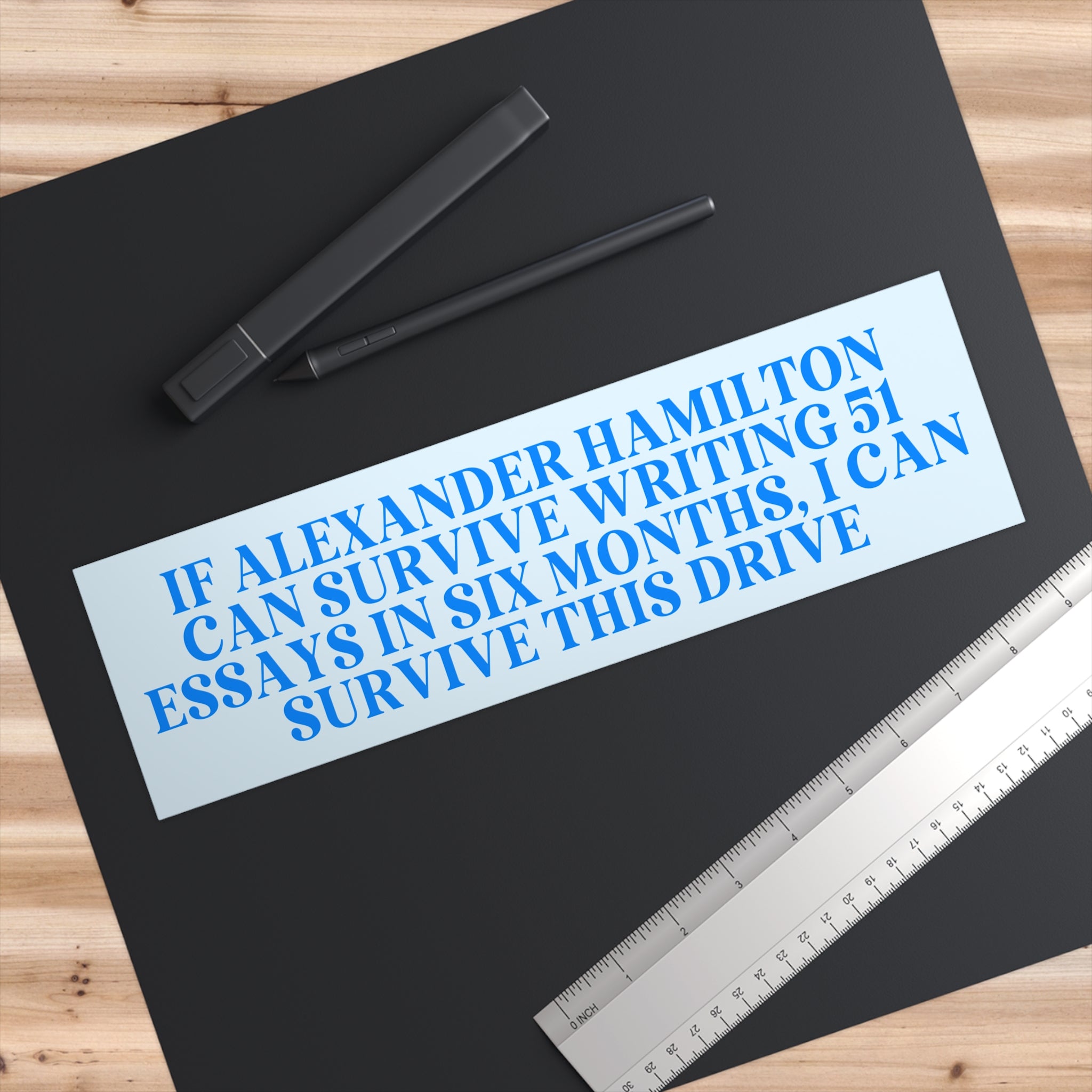 History Bumper Sticker: Alexander Hamilton US History - Opal and June