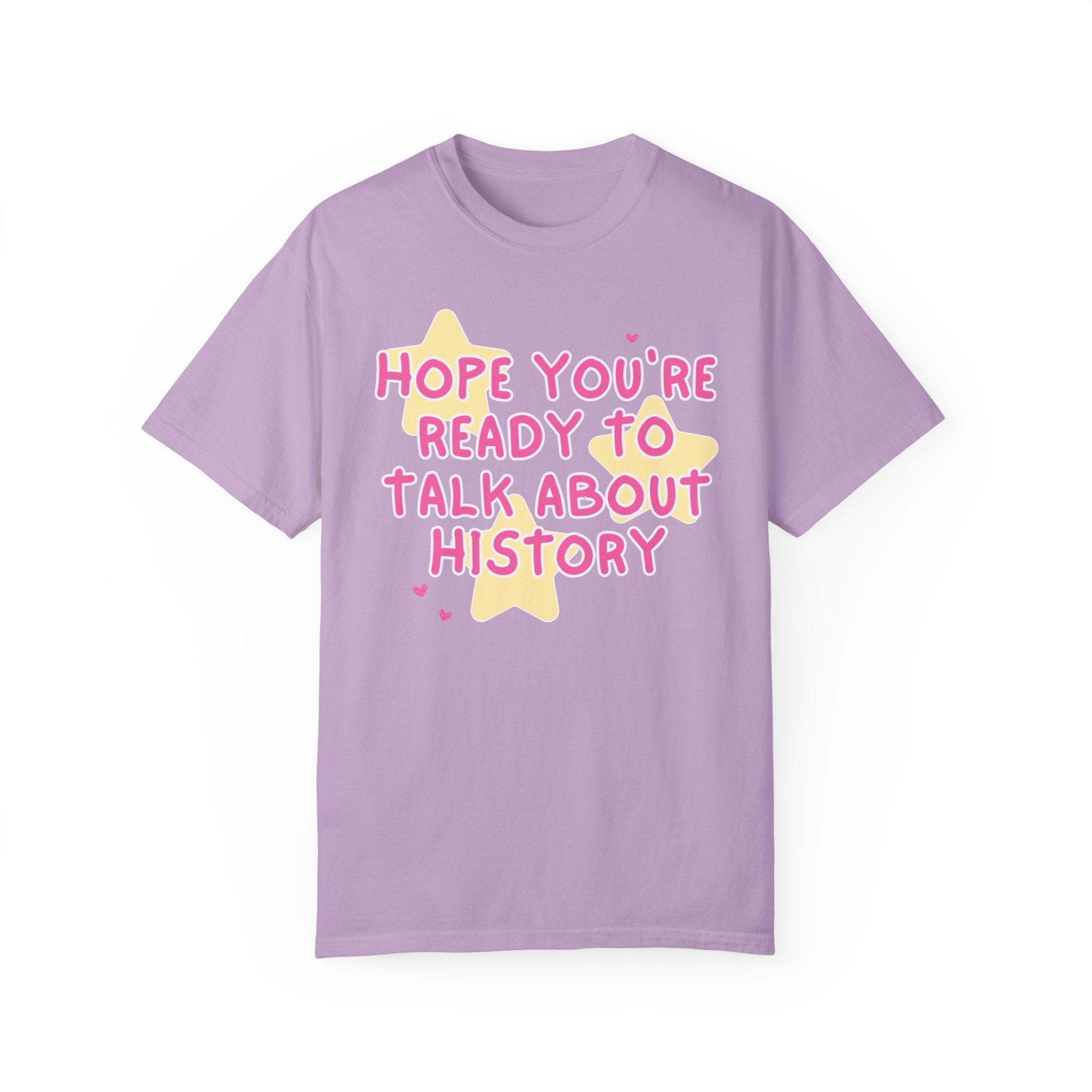 History Teacher T-Shirt with Stars: Cute Historian Gift for History Buff, Social Studies Teacher, Gift for Mom or Sister who Loves History - Opal and June