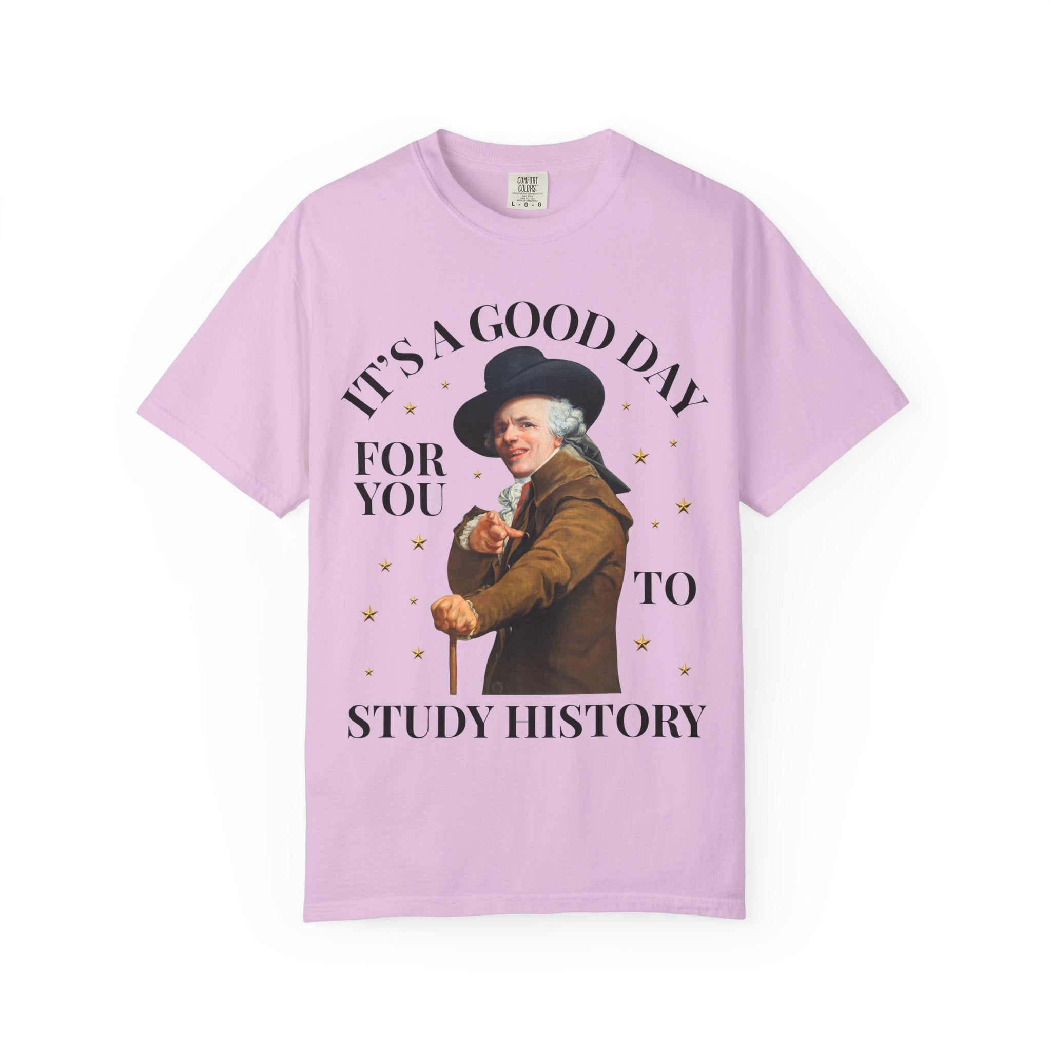 History Teacher Tee Shirt for History Professor or Teaching Assistant, Funny Art History T-Shirt with Famous Painting by Joseph Ducreux - Opal and June