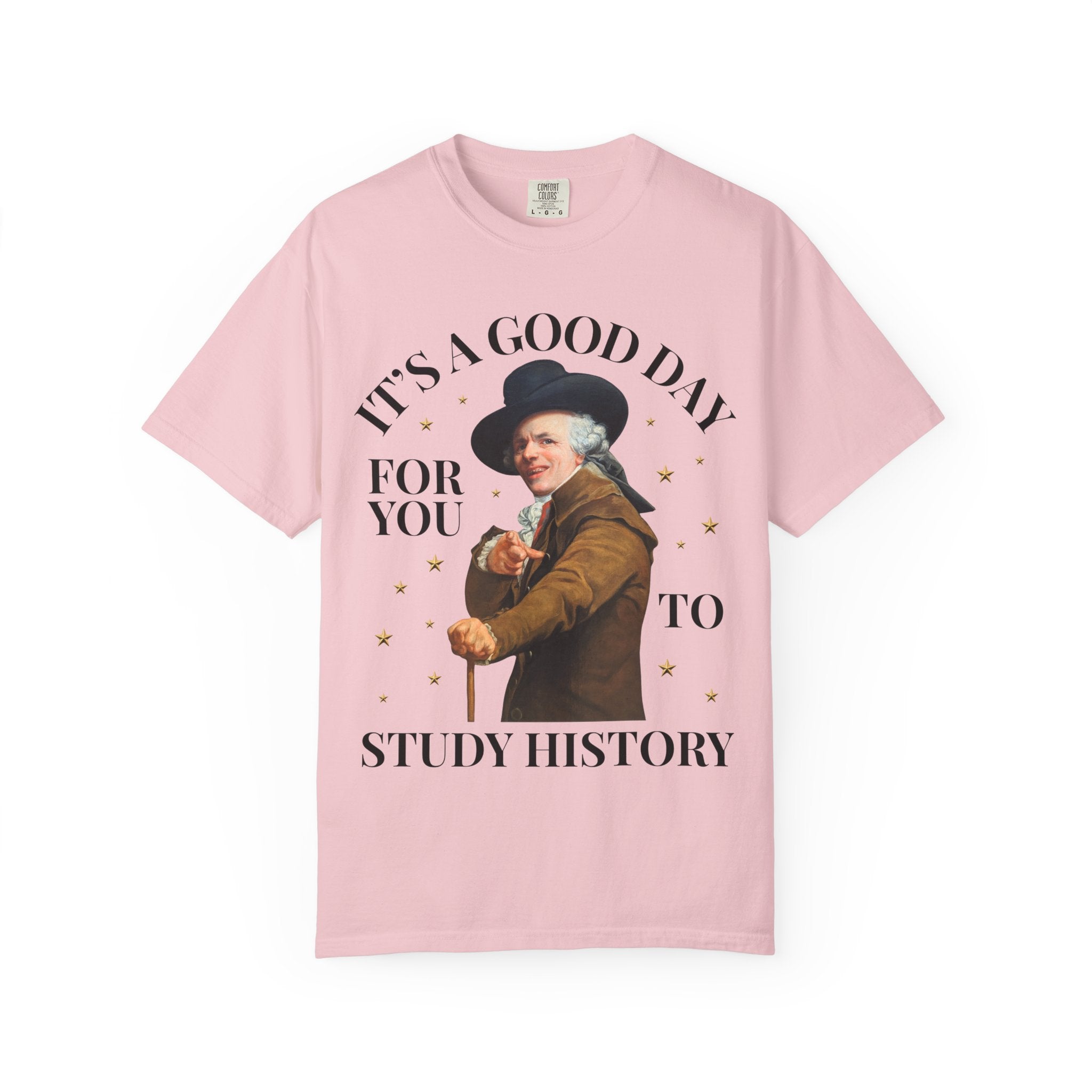 History Teacher Tee Shirt for History Professor or Teaching Assistant, Funny Art History T-Shirt with Famous Painting by Joseph Ducreux - Opal and June