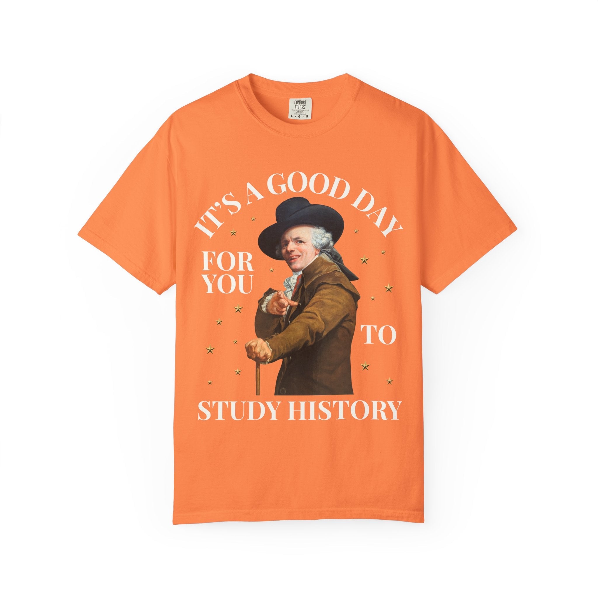 History Teacher Tee Shirt for History Professor or Teaching Assistant, Funny Art History T-Shirt with Famous Painting by Joseph Ducreux - Opal and June