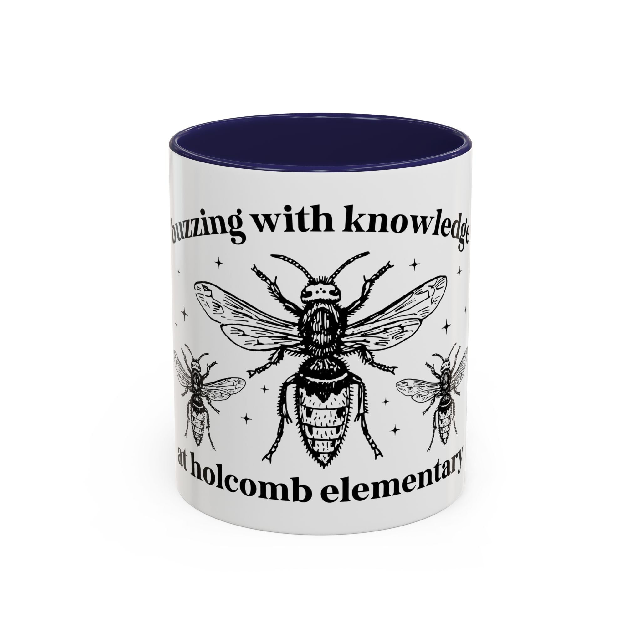 Holcomb Elementary School Coffee Mug: Buzzing with Knowledge - Opal and June