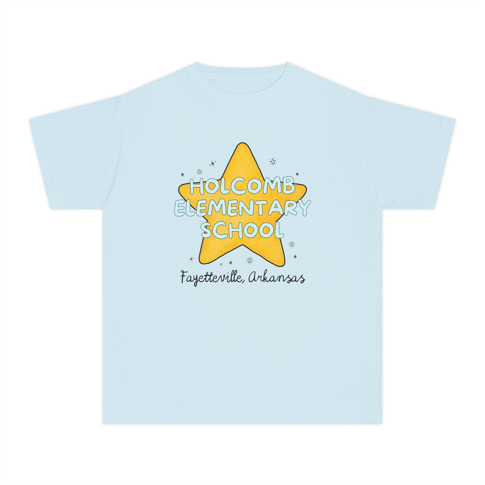 Holcomb Elementary School Kids Tee Shirt: Star Design | FPS + Opal and June Kids Tee Shirt, Fayetteville Public Schools - Opal and June