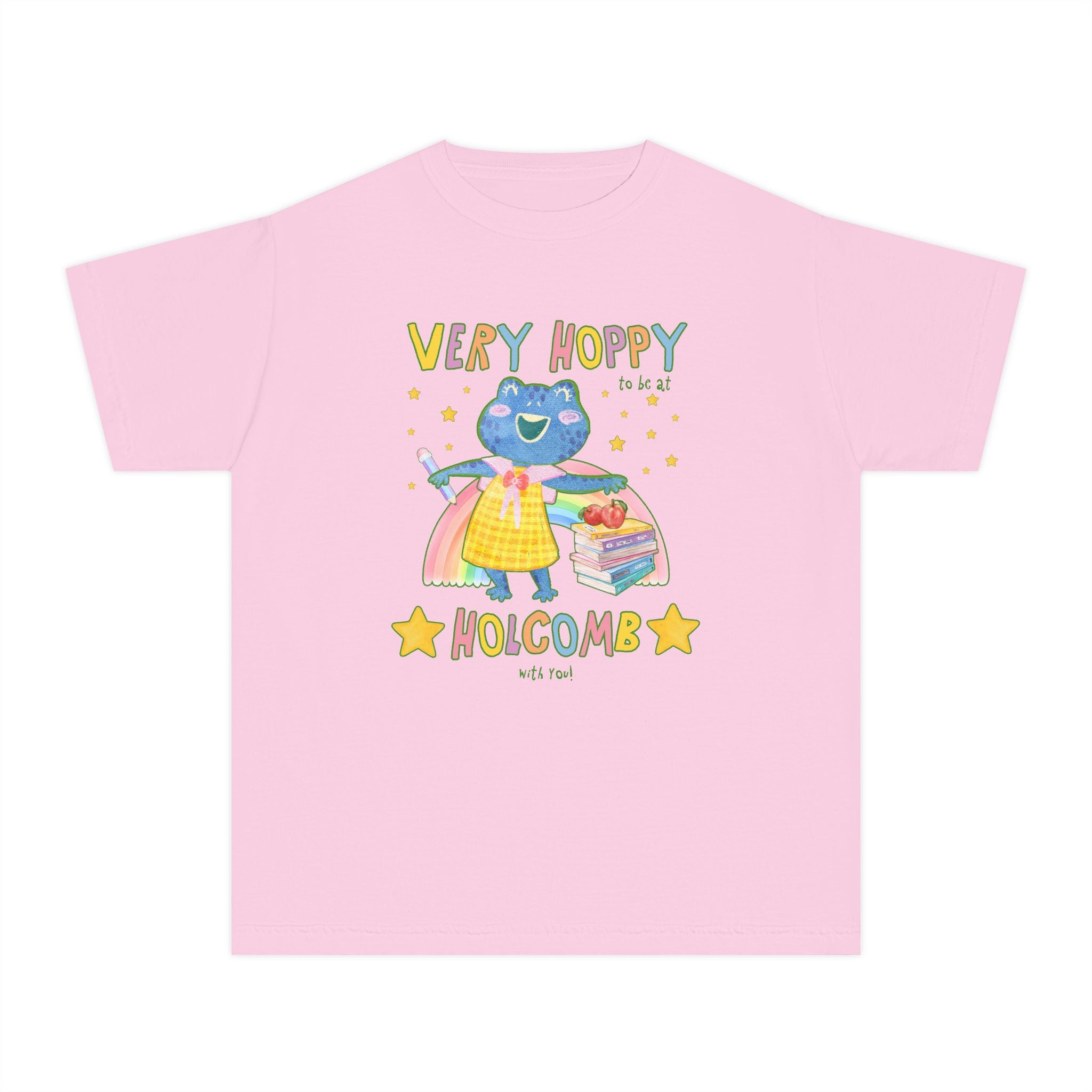 Holcomb Elementary School Kids Tee Shirt: Very Hoppy - Opal and June