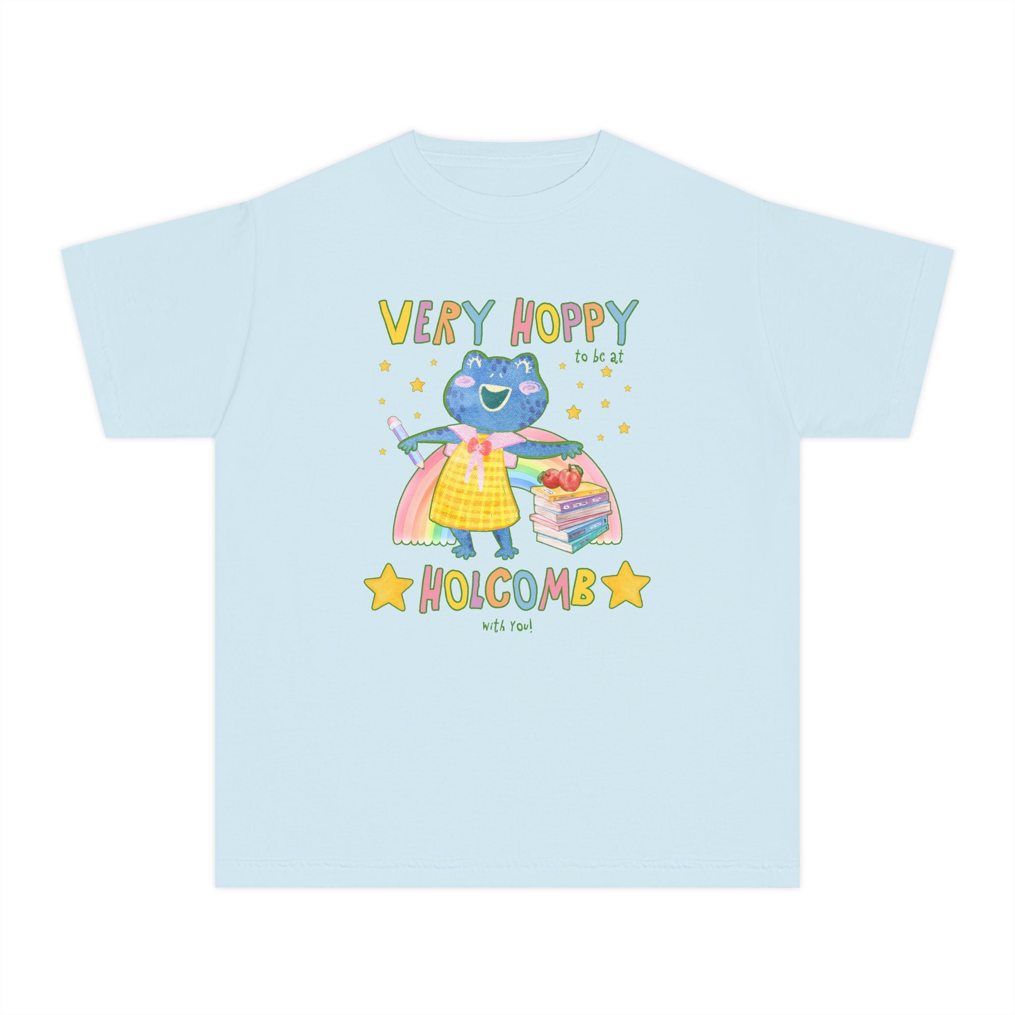 Holcomb Elementary School Kids Tee Shirt: Very Hoppy - Opal and June