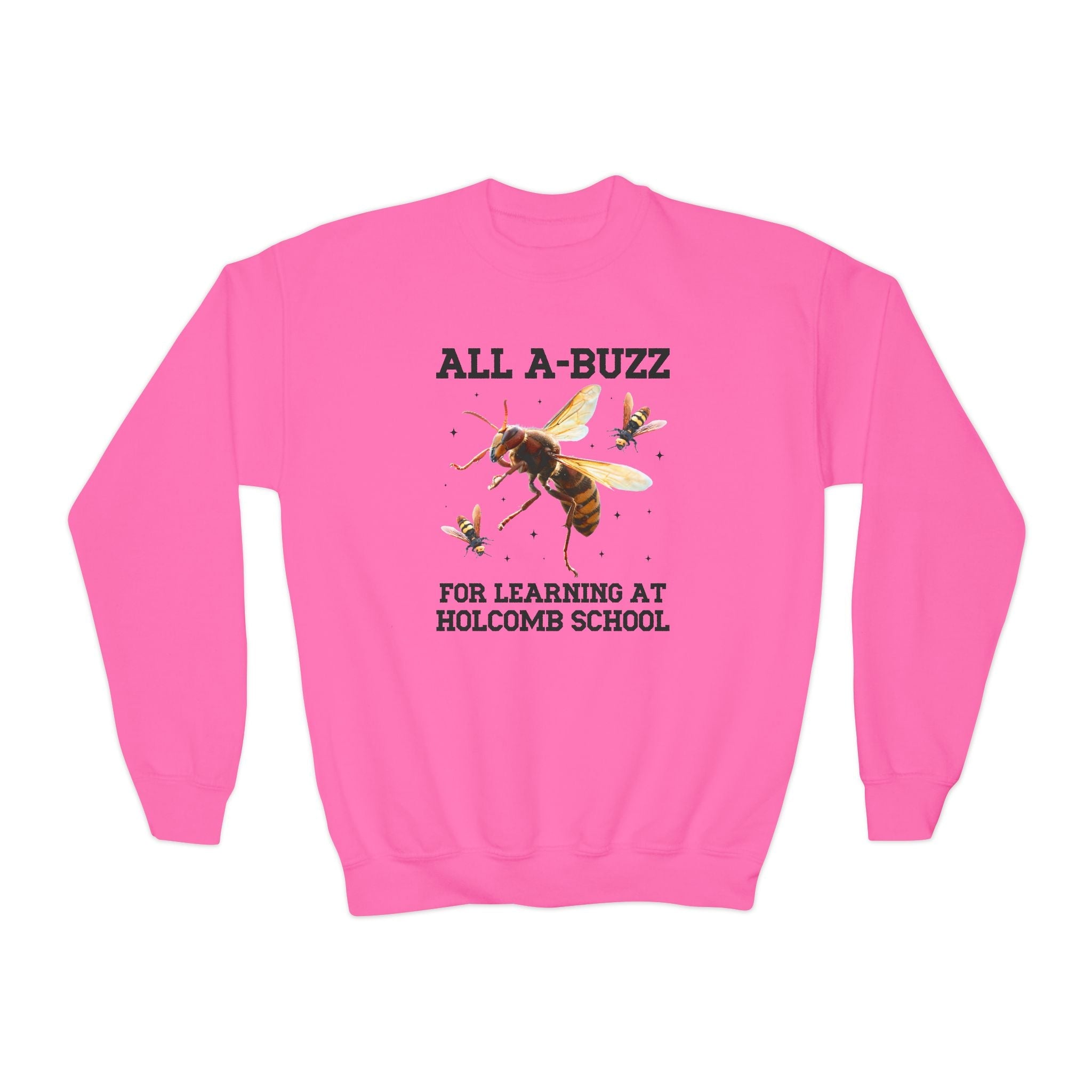 Holcomb Elementary School Sweatshirt: All A - Buzz For Learning - Opal and June
