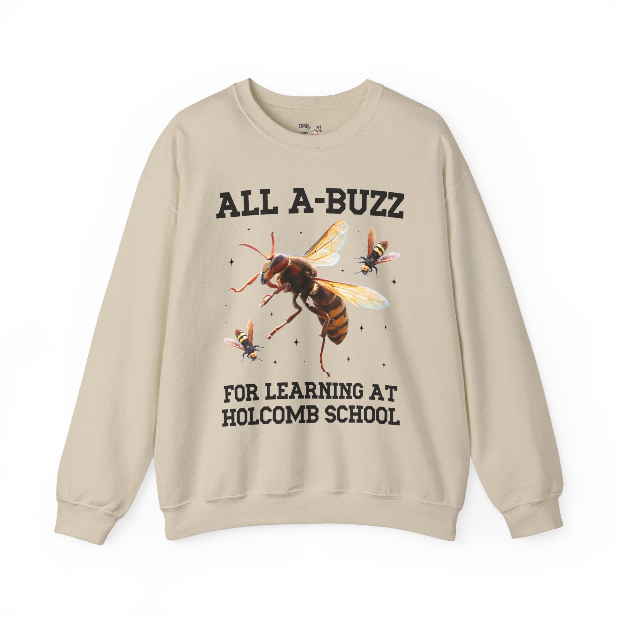 Holcomb Elementary School Sweatshirt: All A - Buzz For Learning - Opal and June