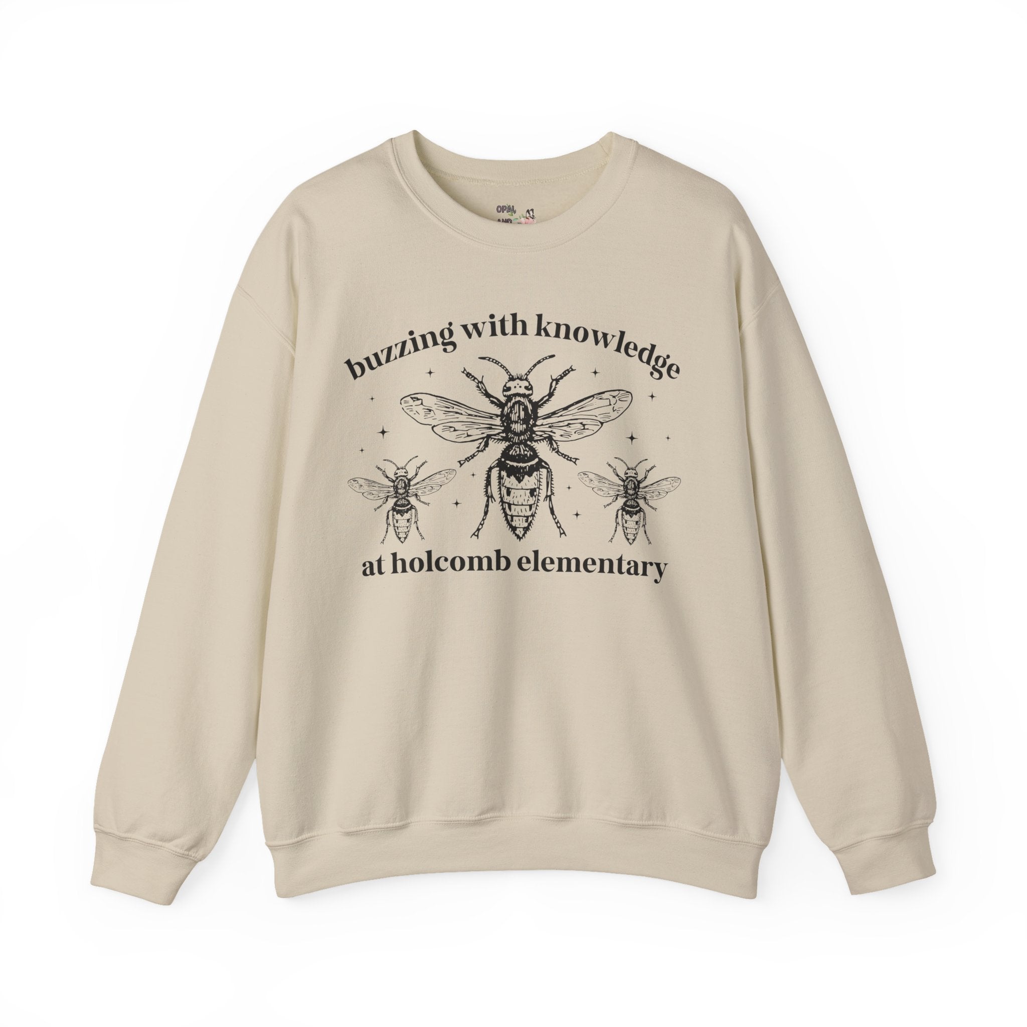 Holcomb Elementary School Sweatshirt: Buzzing with Knowledge - Opal and June
