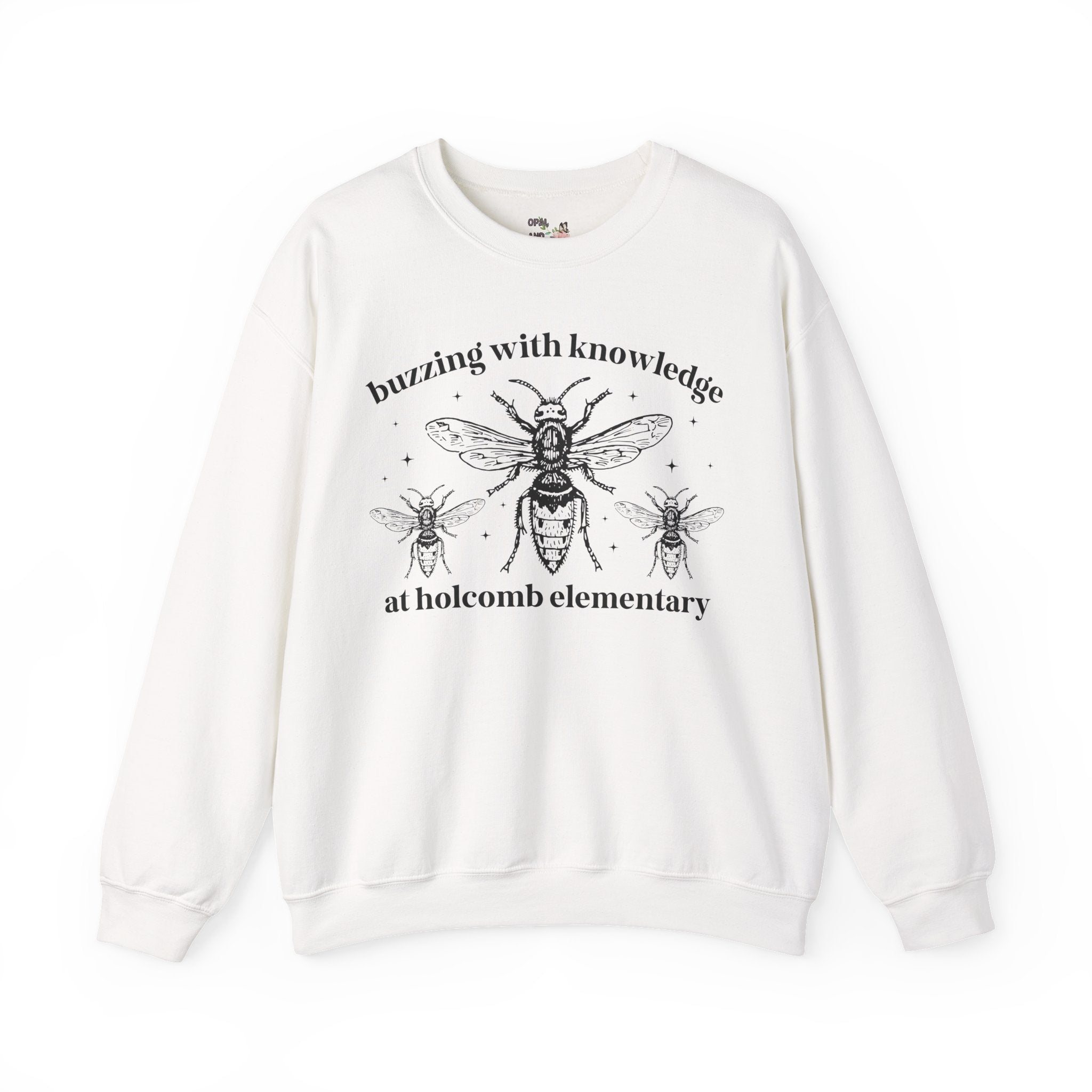 Holcomb Elementary School Sweatshirt: Buzzing with Knowledge - Opal and June