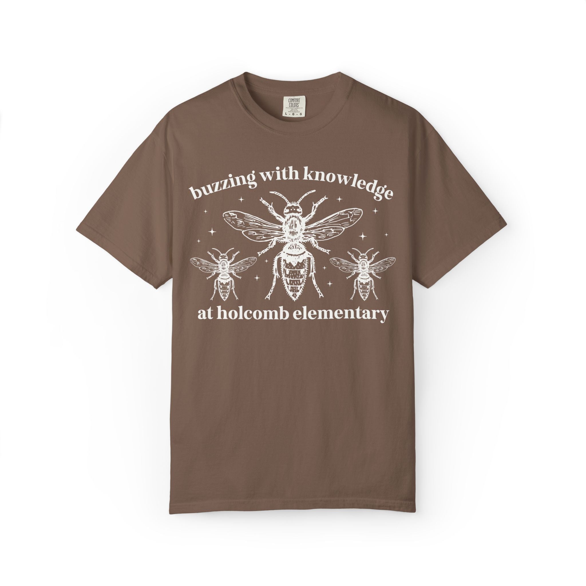 Holcomb Elementary School Tee Shirt: Buzzing with Knowledge - Opal and June