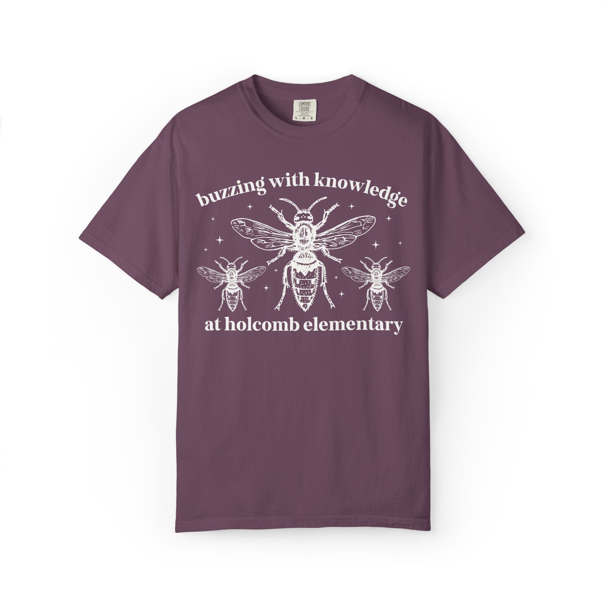 Holcomb Elementary School Tee Shirt: Buzzing with Knowledge - Opal and June