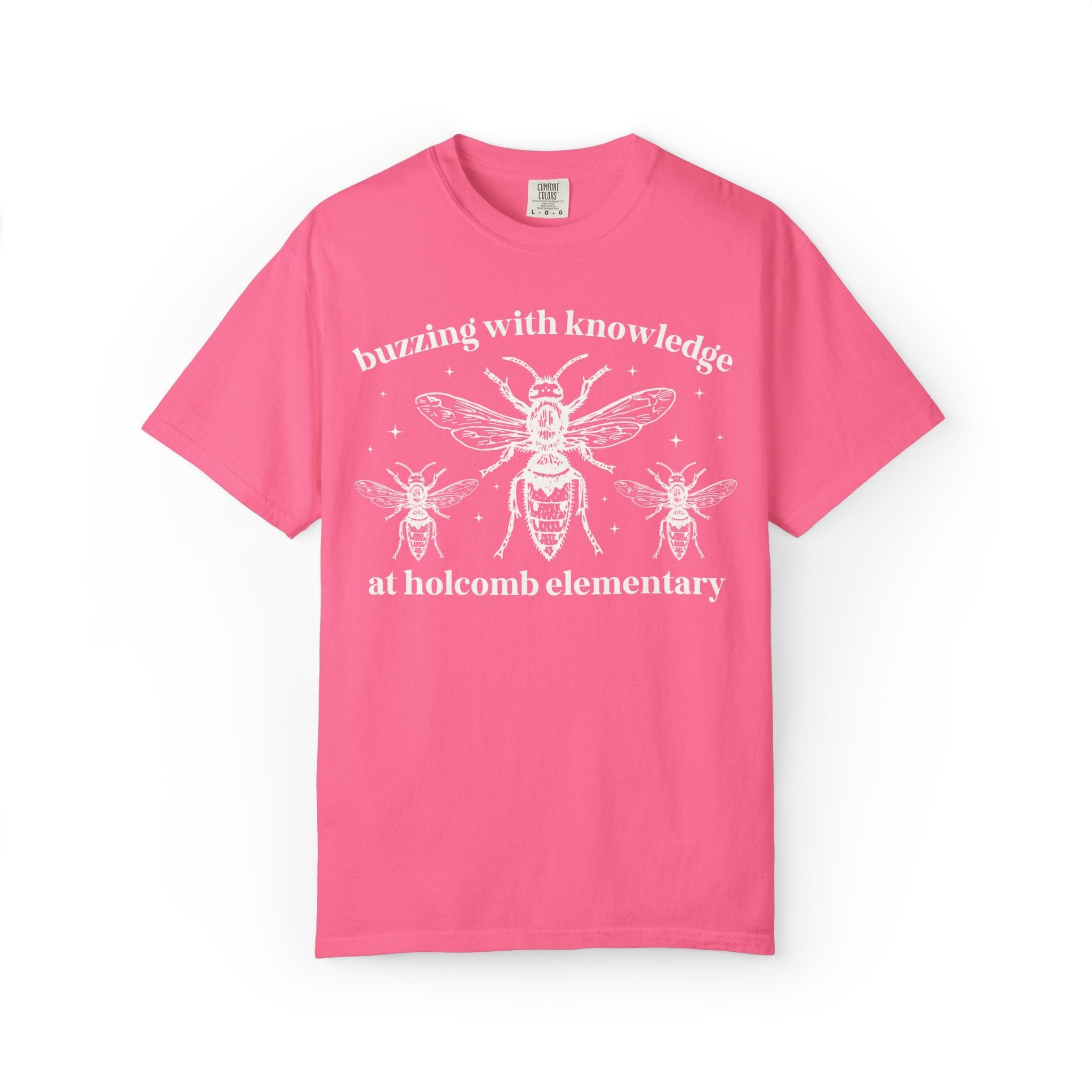 Holcomb Elementary School Tee Shirt: Buzzing with Knowledge - Opal and June