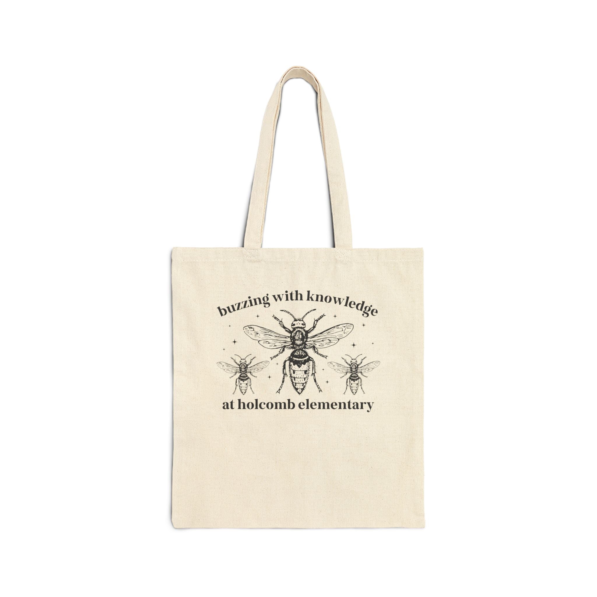 Holcomb Elementary School Tote Bag: Buzzing with Knowledge - Opal and June