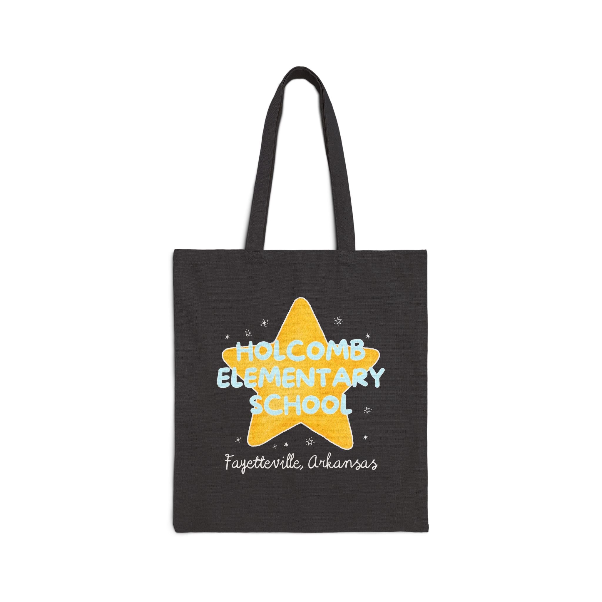 Holcomb Elementary School Tote Bag: Star Design | FPS + Opal and June Tote Bag, Fayetteville Public Schools - Opal and June