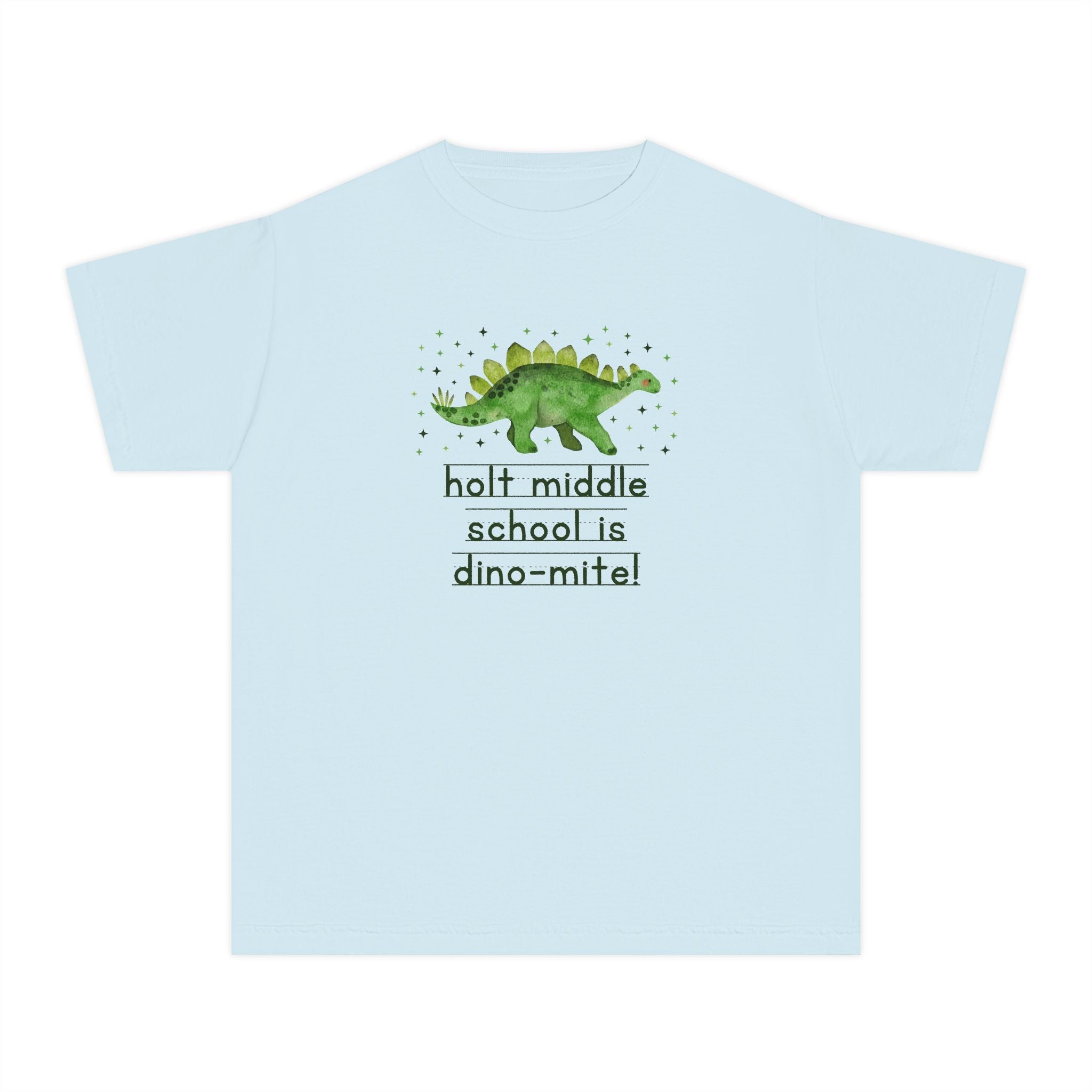 Holt Middle School is Dino - Mite Kids Tee Shirt | FPS + Opal and June Kids Tee Shirt, Fayetteville Public Schools - Opal and June