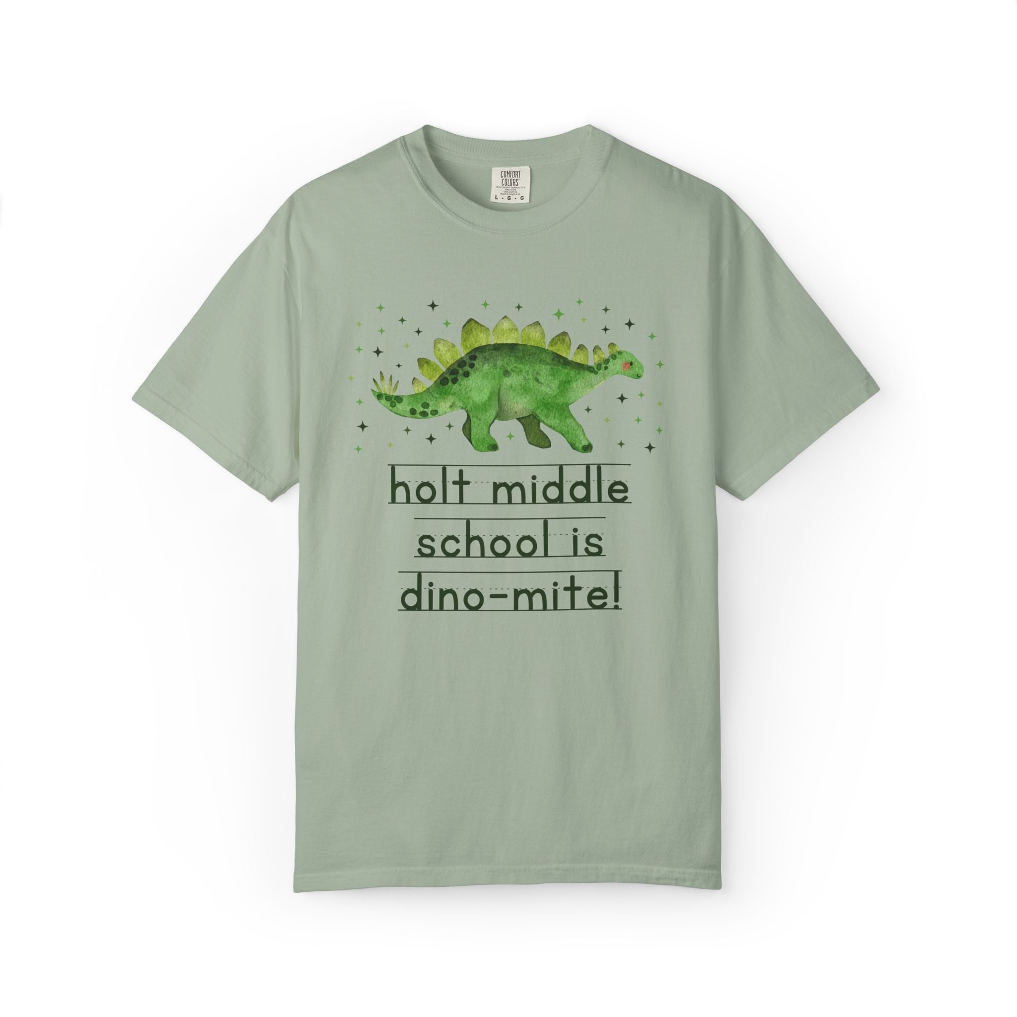 Holt Middle School is Dino - Mite Tee Shirt | FPS + Opal and June Tee Shirt, Fayetteville Public Schools - Opal and June