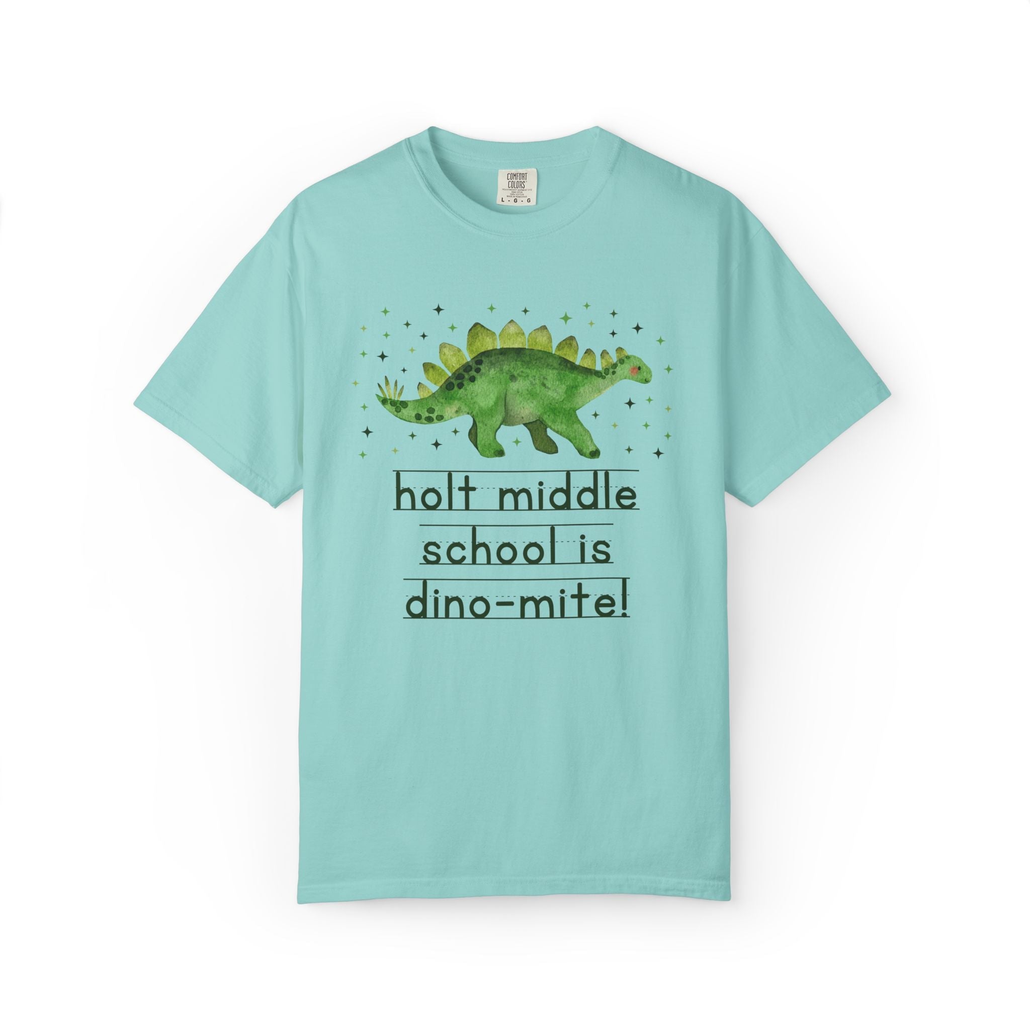 Holt Middle School is Dino - Mite Tee Shirt | FPS + Opal and June Tee Shirt, Fayetteville Public Schools - Opal and June