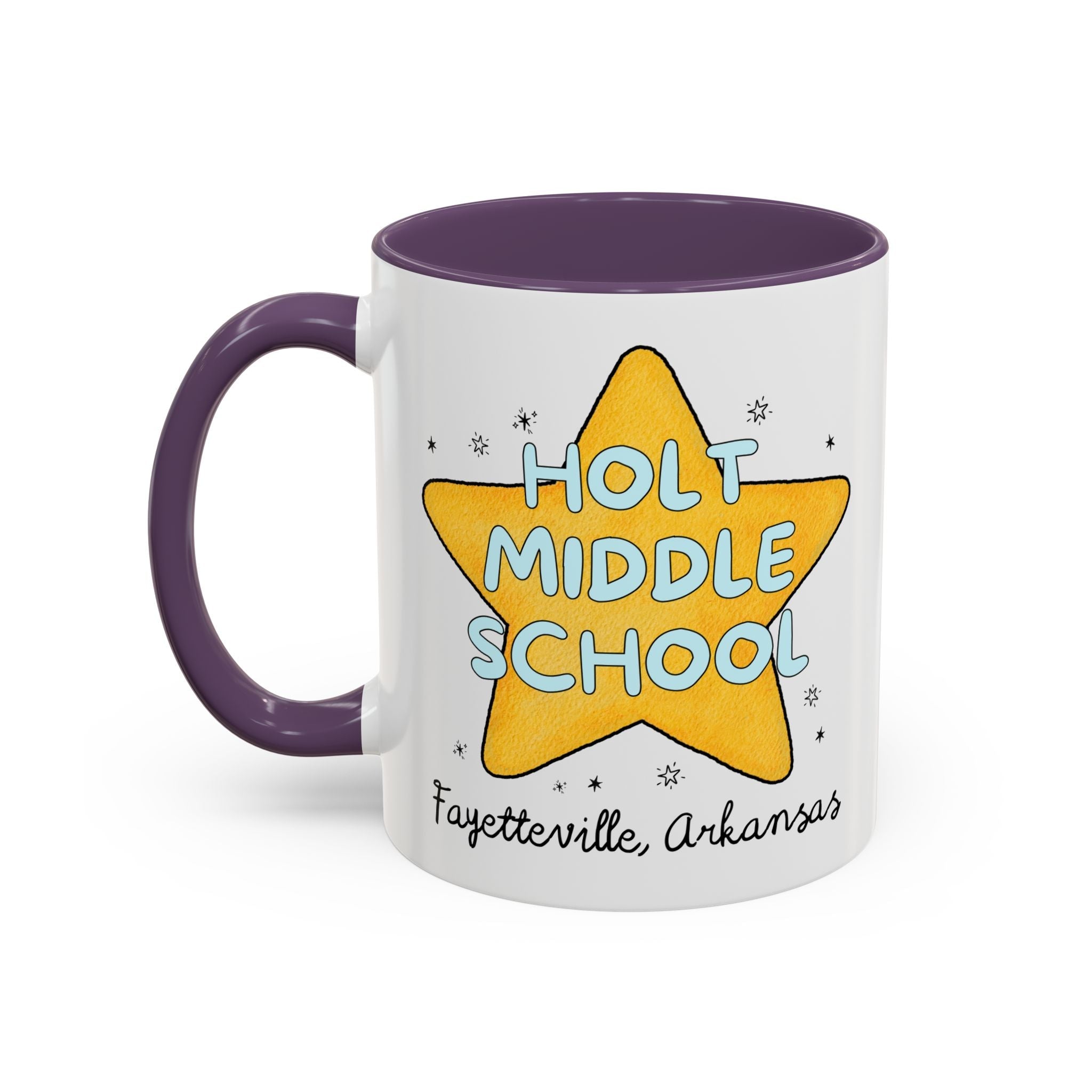 Holt Middle School Kids 11 Oz Coffee Mug: Retro Star - Opal and June