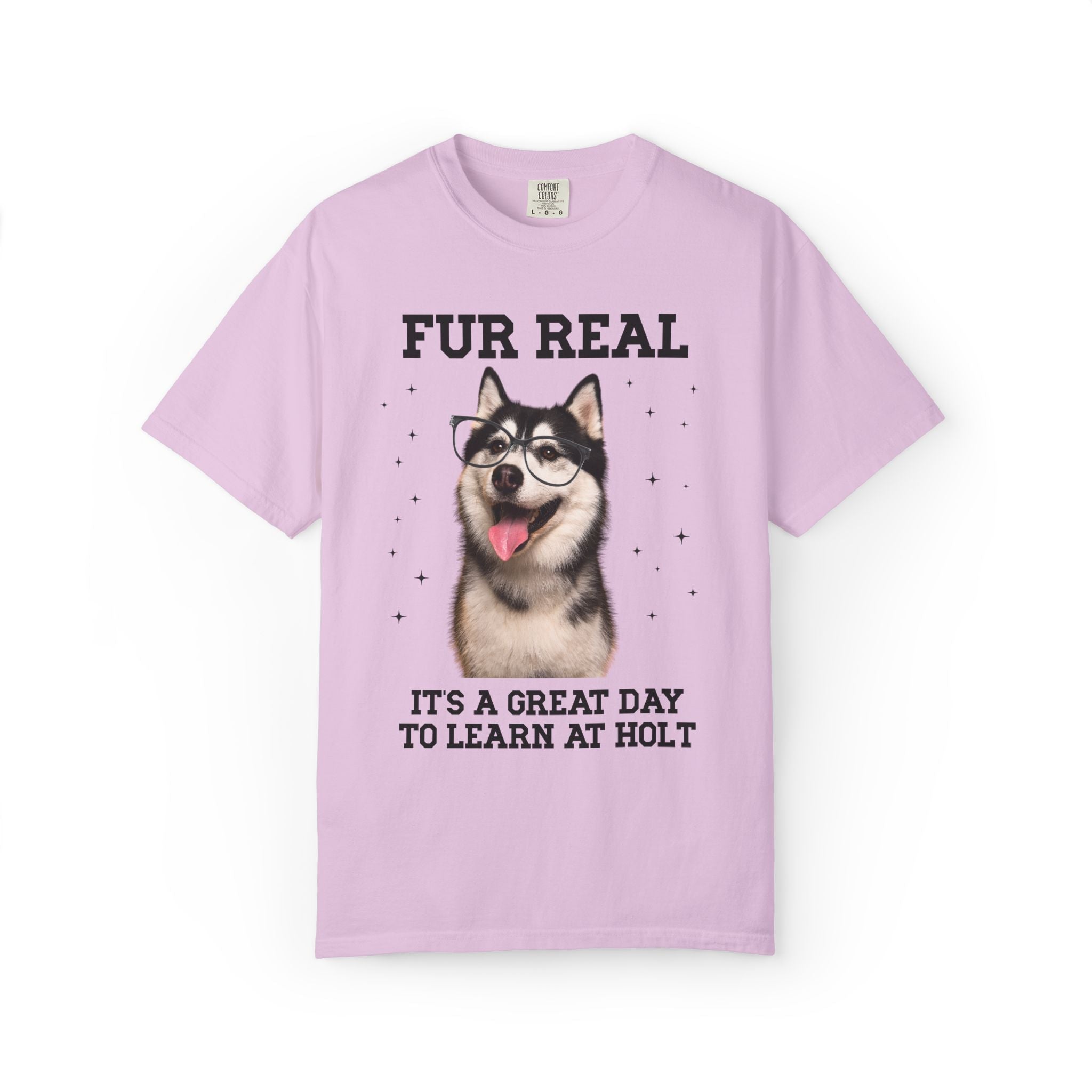 Holt Middle School Tee Shirt: Fur Real, It's a Great Day to Learn at Holt | FPS + Opal and June Tee Shirt, Fayetteville Public Schools - Opal and June