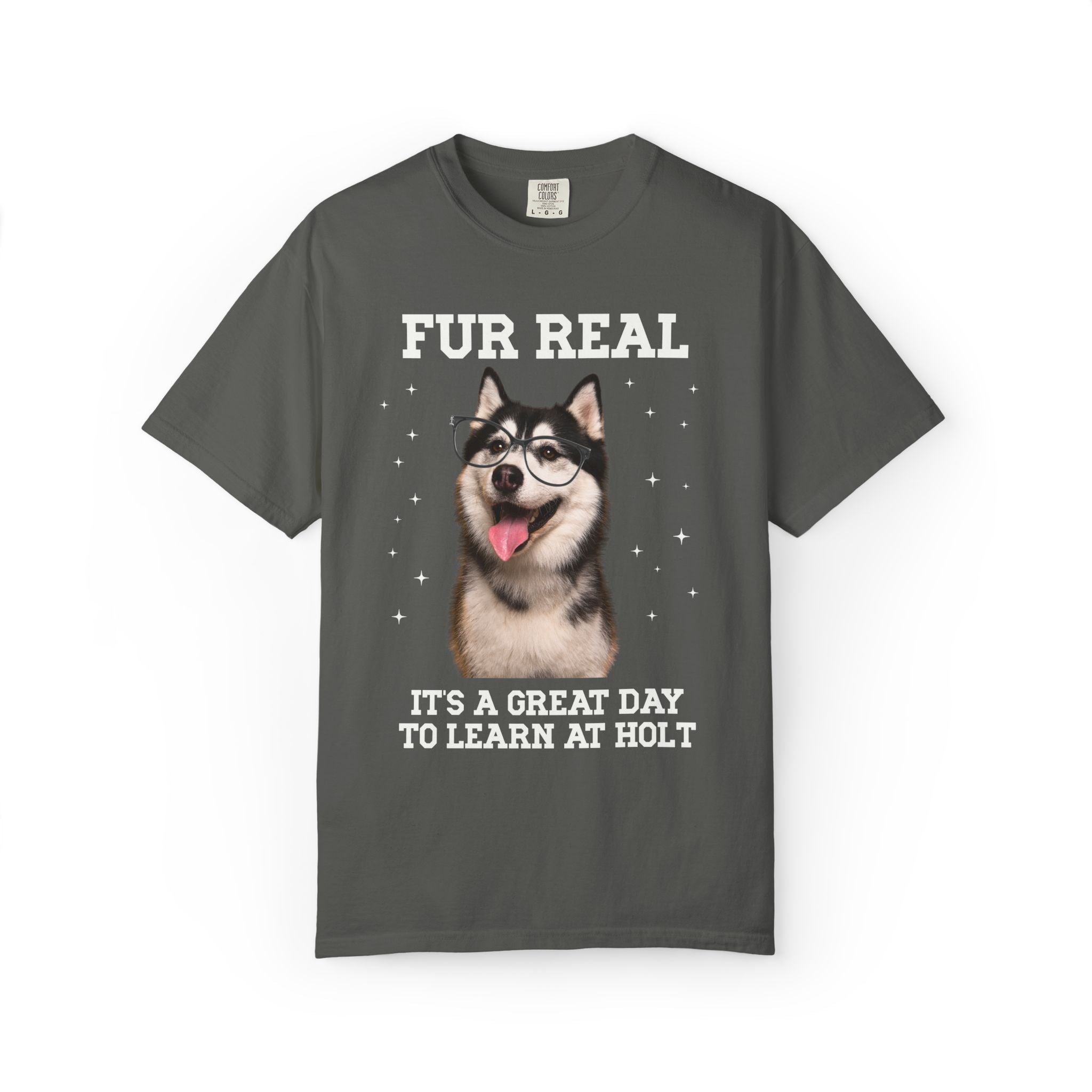 Holt Middle School Tee Shirt: Fur Real, It's a Great Day to Learn at Holt | FPS + Opal and June Tee Shirt, Fayetteville Public Schools - Opal and June
