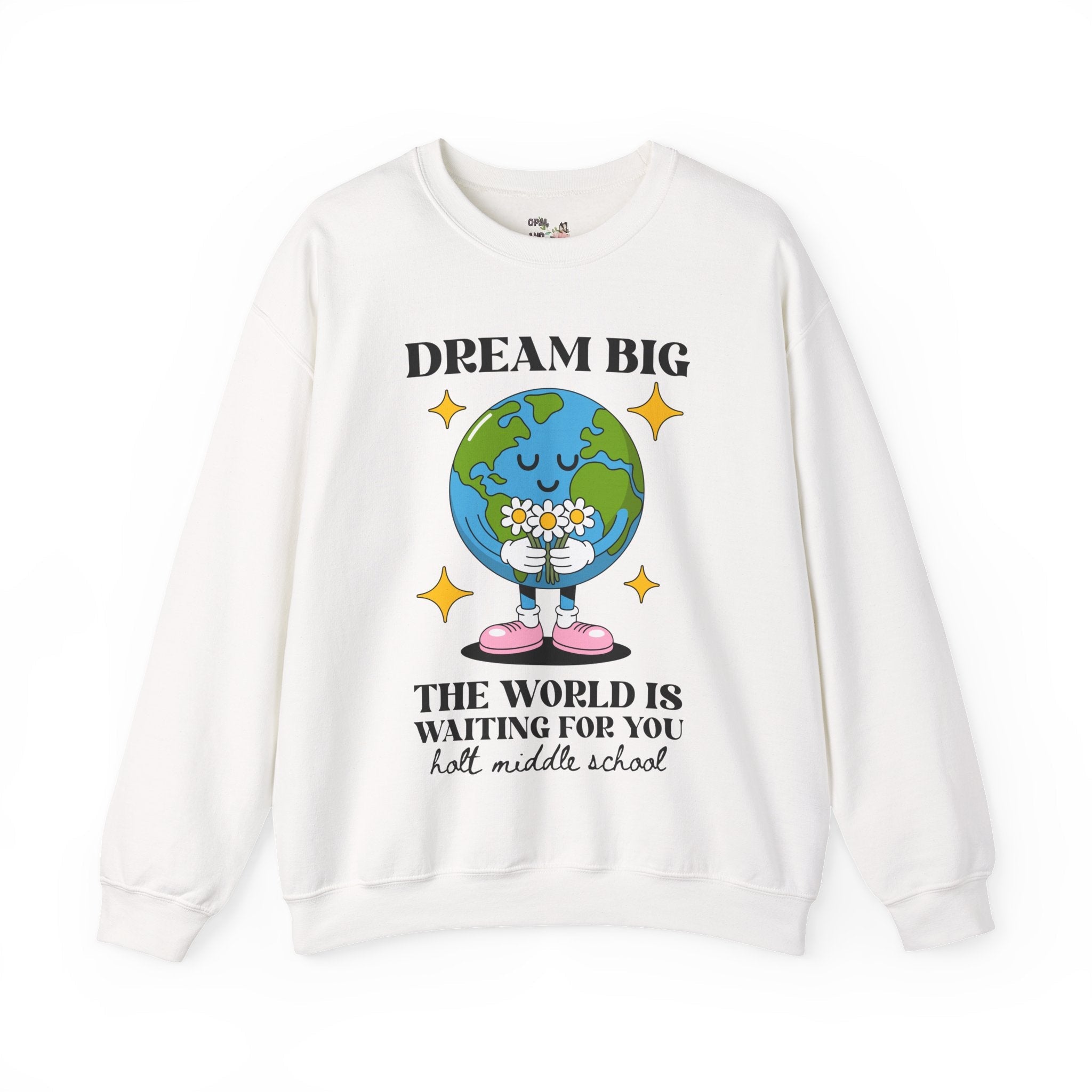 Holt Middle School The World is Waiting for You | FPS + Opal and June Sweatshirt, Fayetteville Public Schools - Opal and June