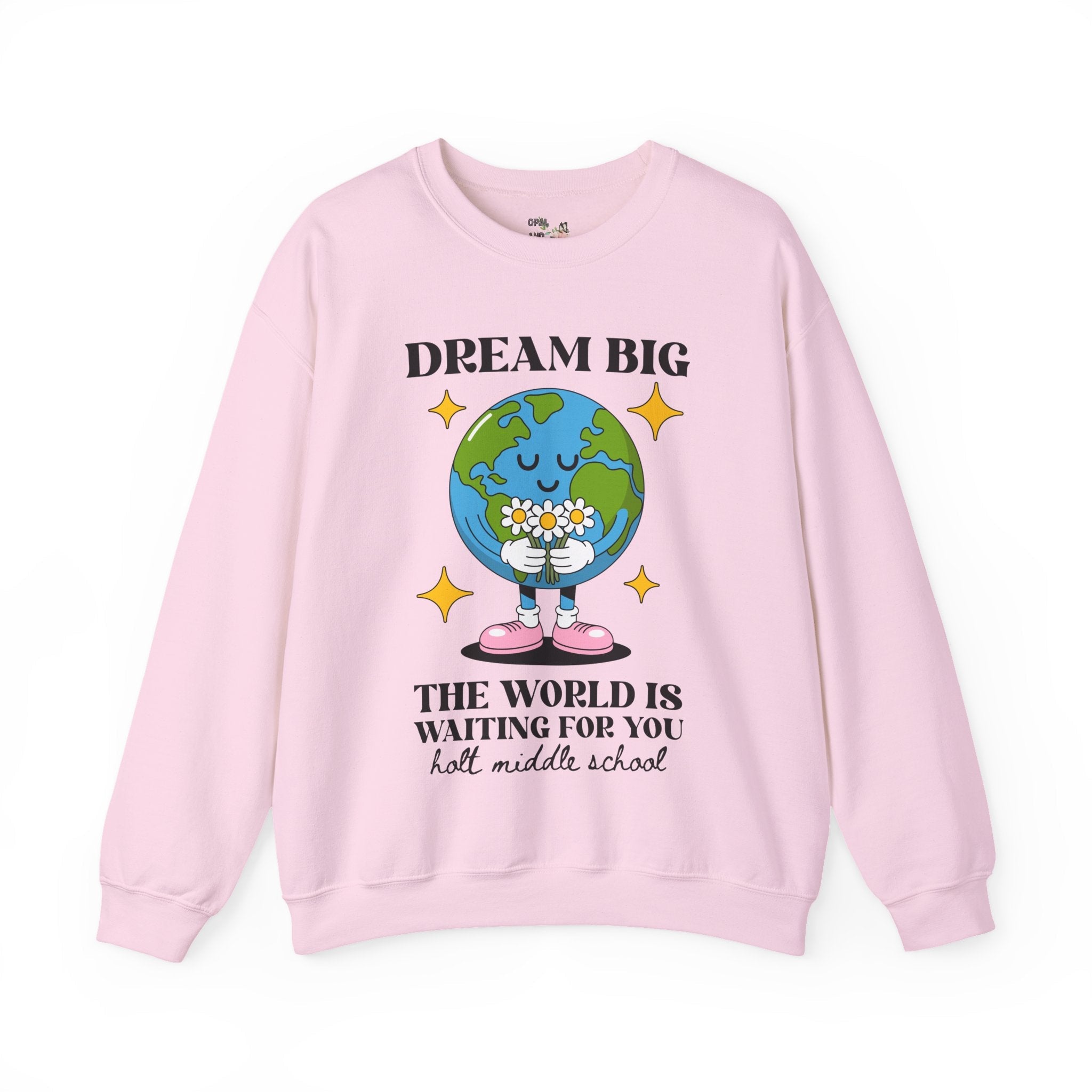 Holt Middle School The World is Waiting for You | FPS + Opal and June Sweatshirt, Fayetteville Public Schools - Opal and June