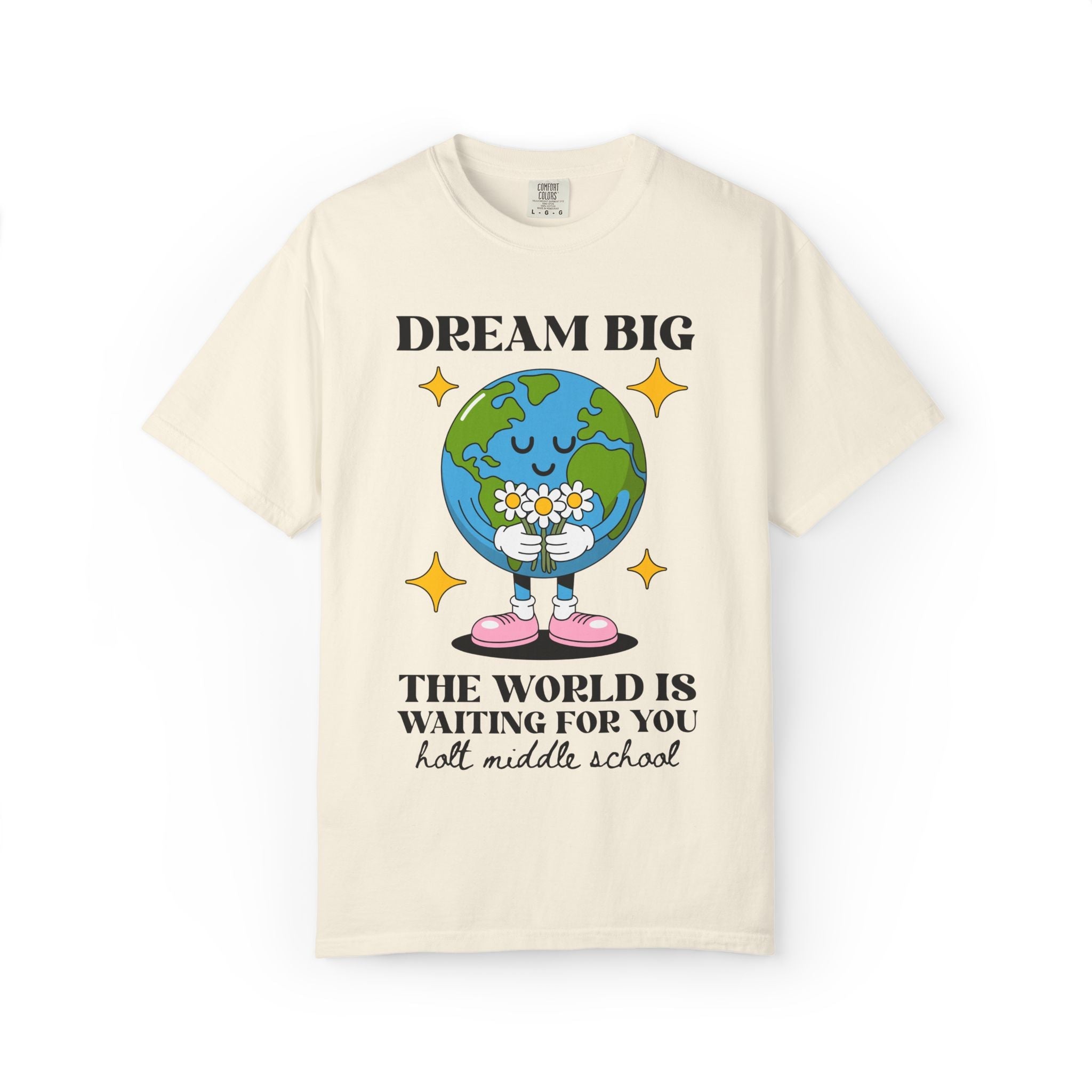 Holt Middle School The World is Waiting for You | FPS + Opal and June T-Shirt, Fayetteville Public Schools - Opal and June