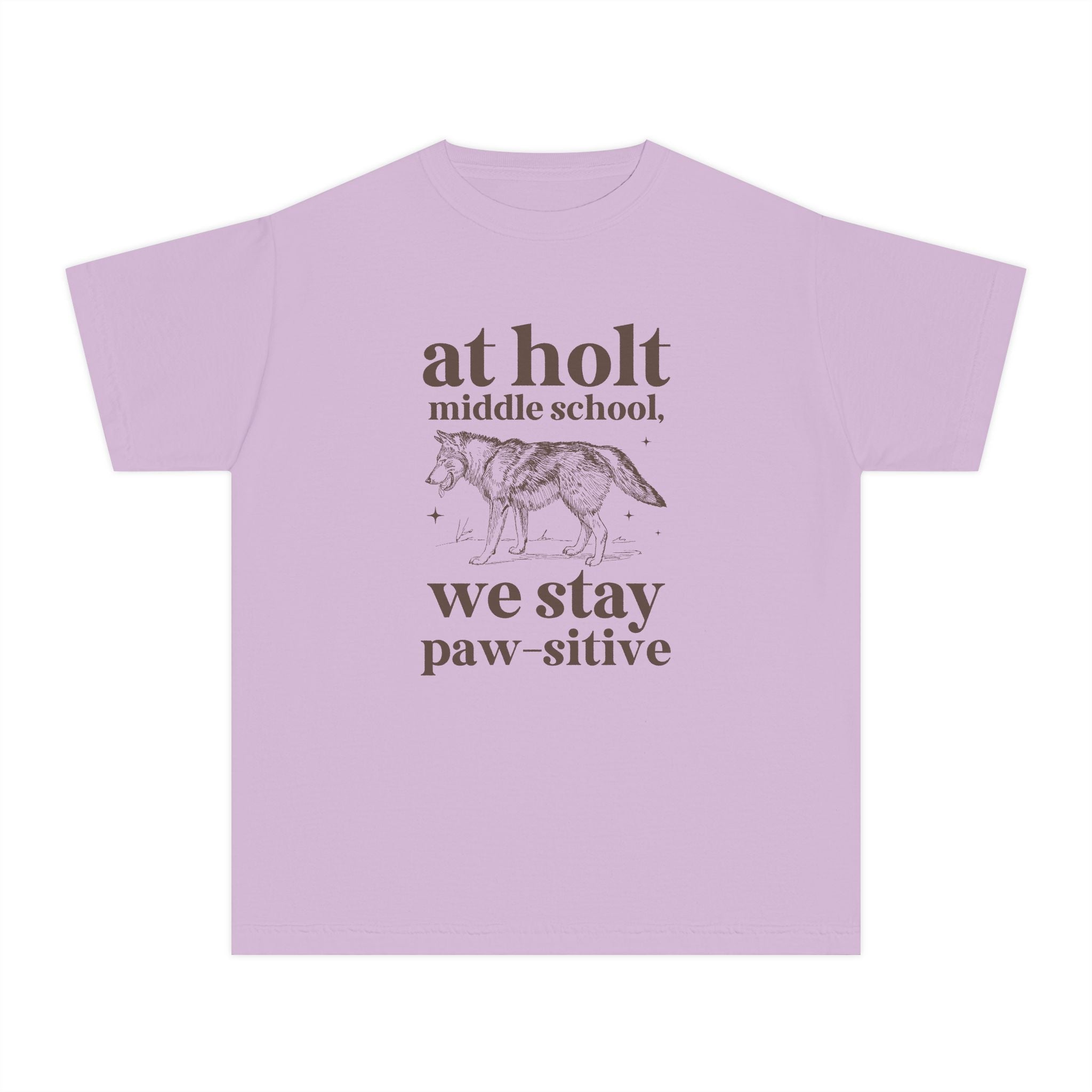 Holt Middle School: We Stay Paw - sitive | FPS + Opal and June Kids Tee Shirt, Fayetteville Public Schools - Opal and June