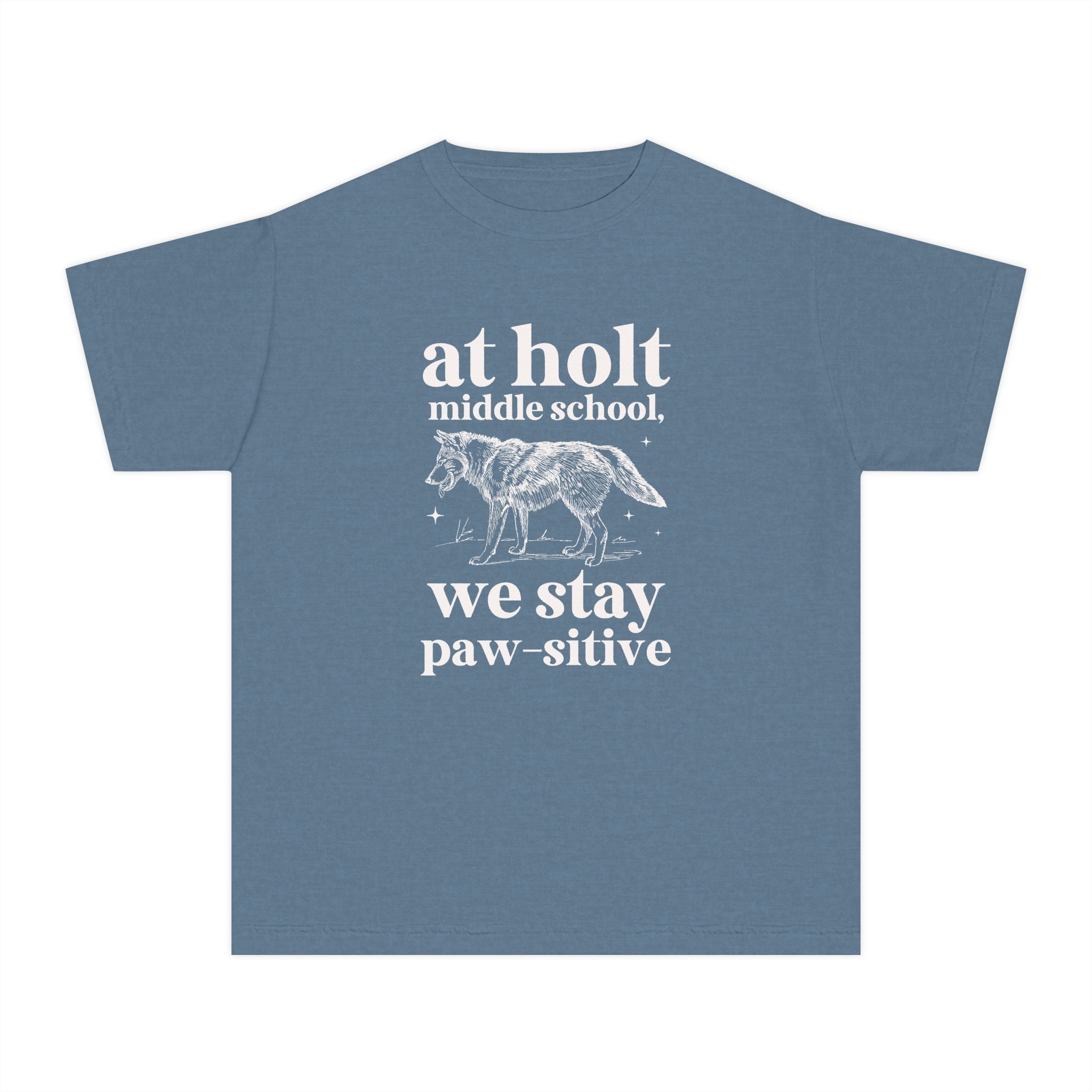 Holt Middle School: We Stay Paw - sitive | FPS + Opal and June Kids Tee Shirt, Fayetteville Public Schools - Opal and June
