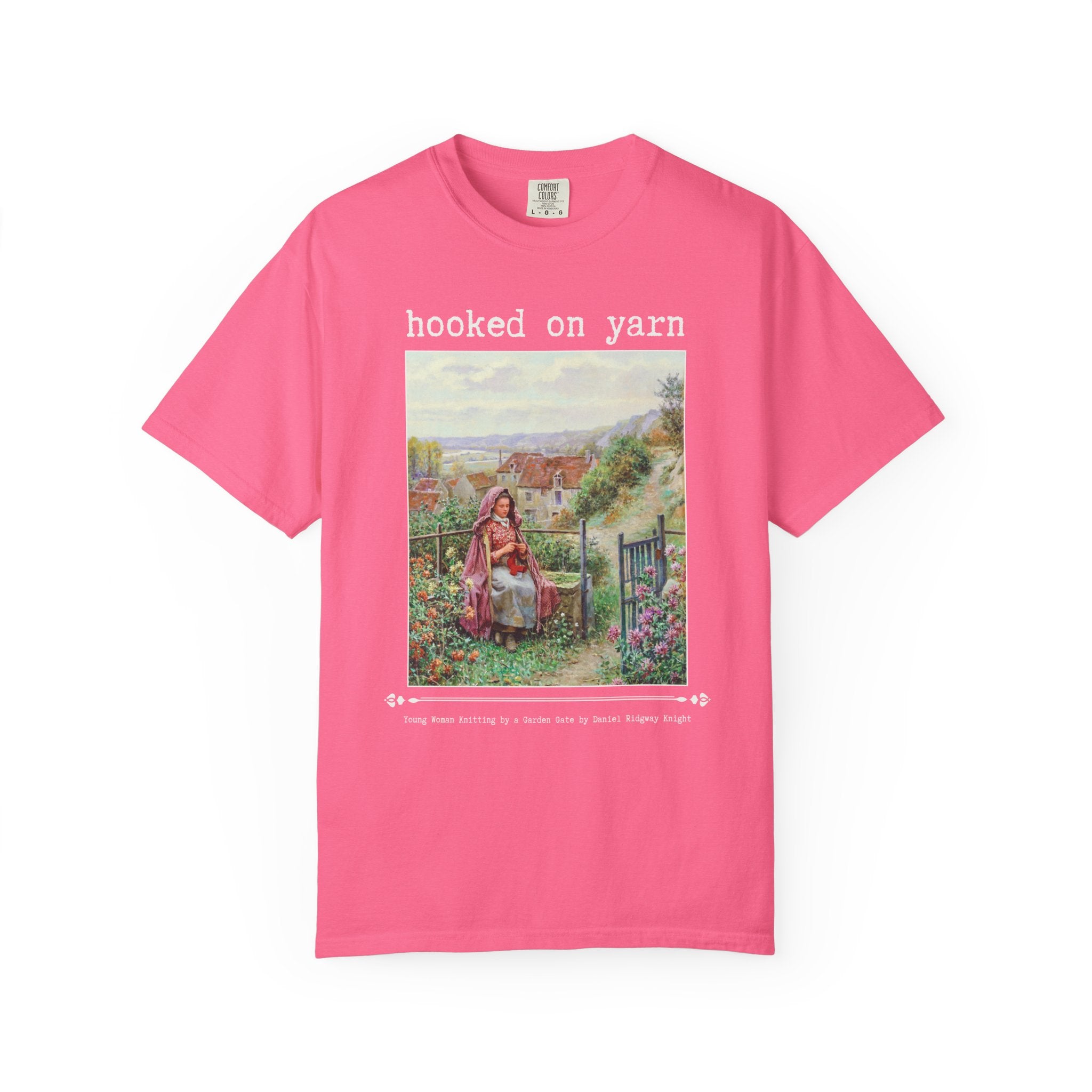 Hooked on Yarn Floral Art History Tee - Opal and June