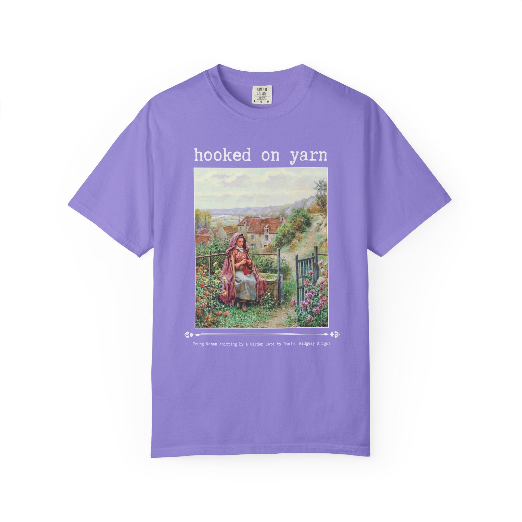 Hooked on Yarn Floral Art History Tee - Opal and June