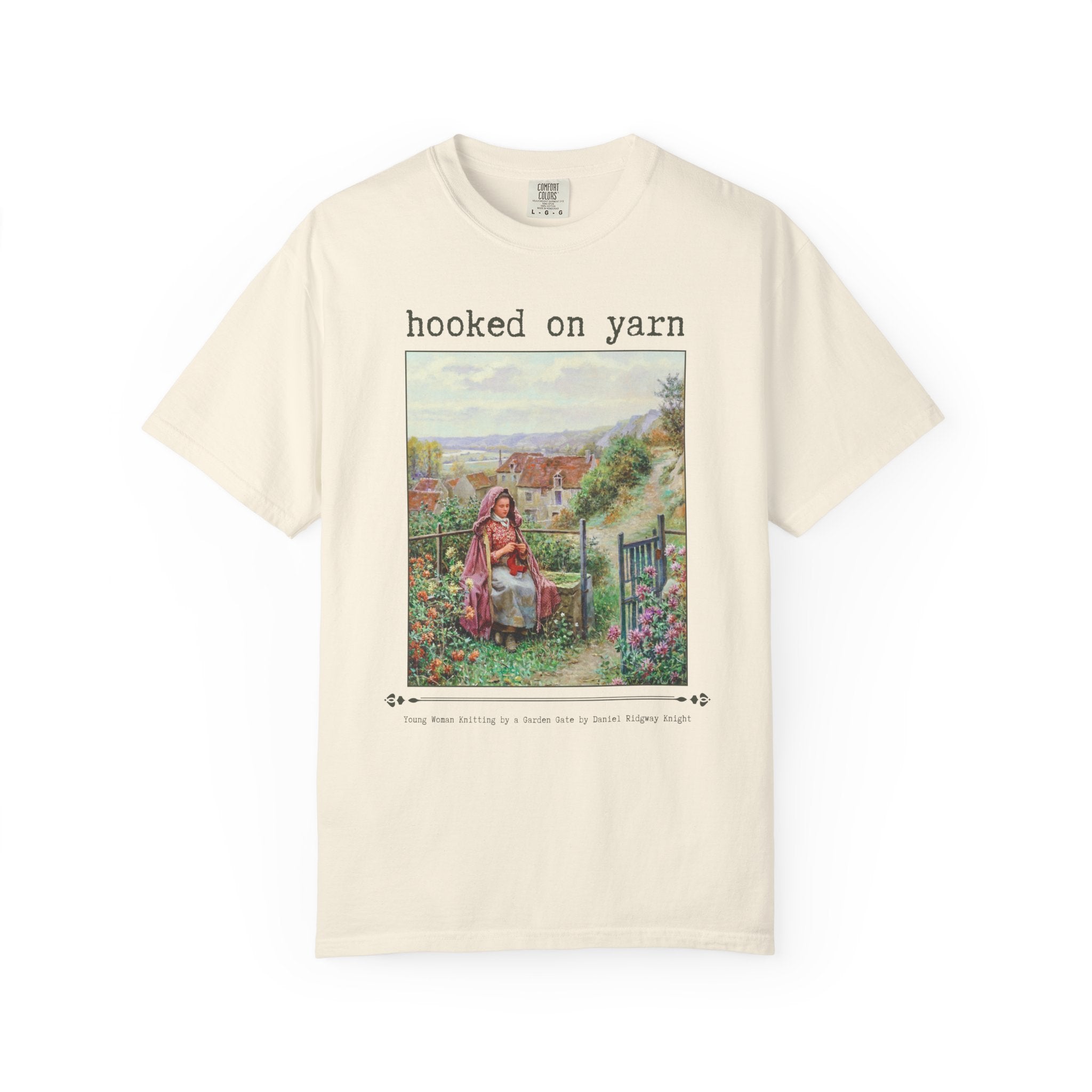 Hooked on Yarn Floral Art History Tee - Opal and June