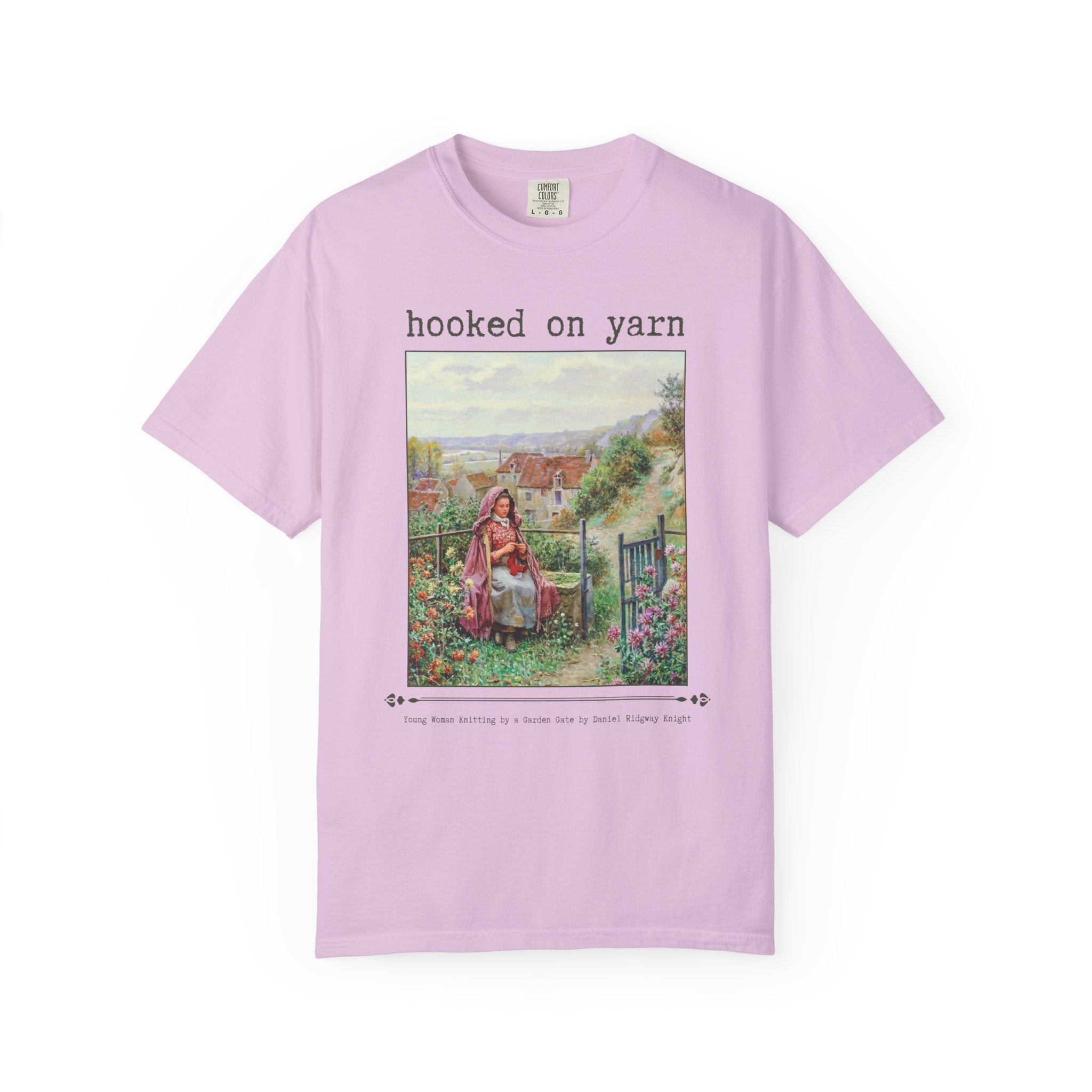 Hooked on Yarn Floral Art History Tee - Opal and June