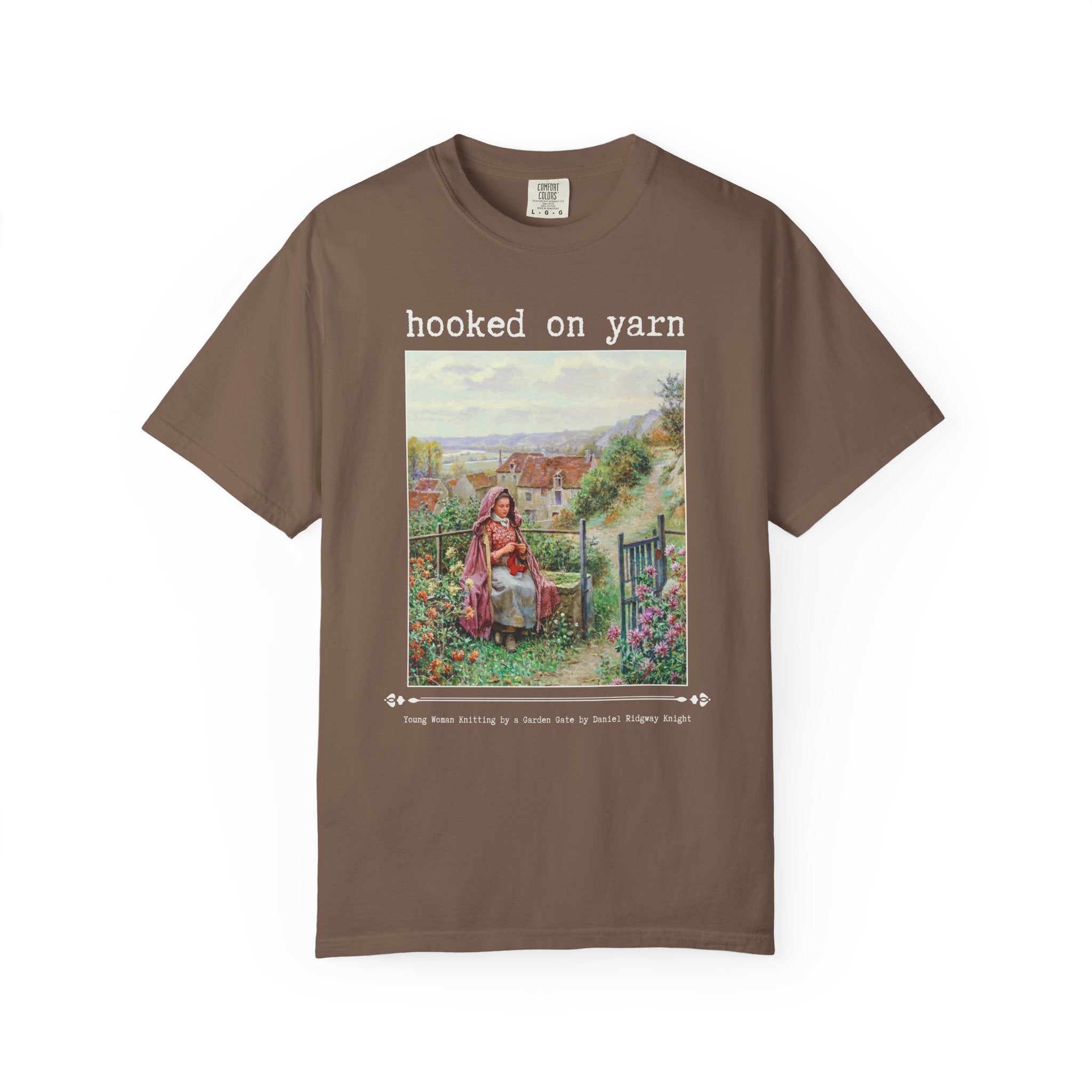Hooked on Yarn Floral Art History Tee - Opal and June