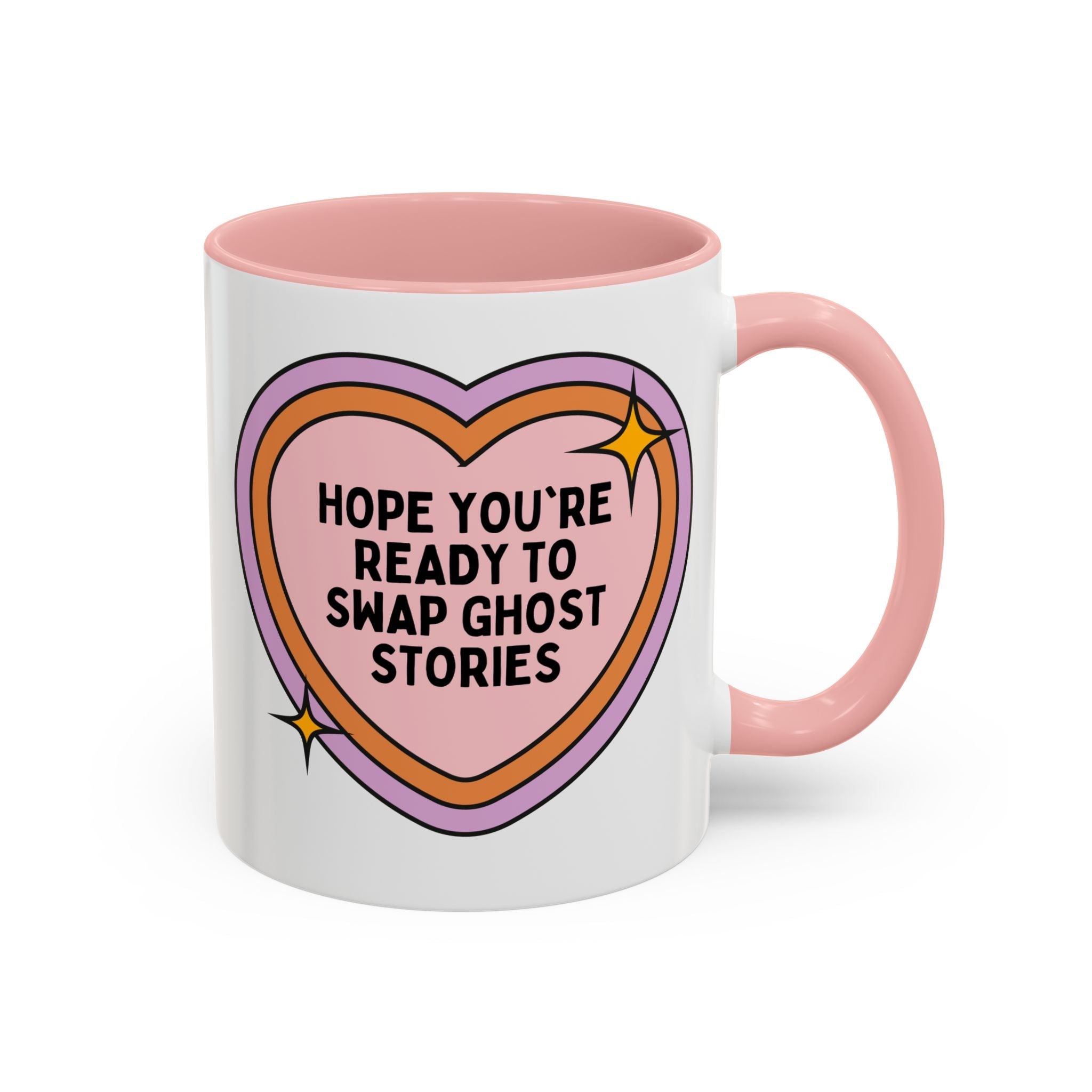 Hope You're Ready to Swap Ghost Stories Coffee Mug: Cute Spooky History 11 Oz Coffee Mug for Friend Who Loves Ghosts - Opal and June