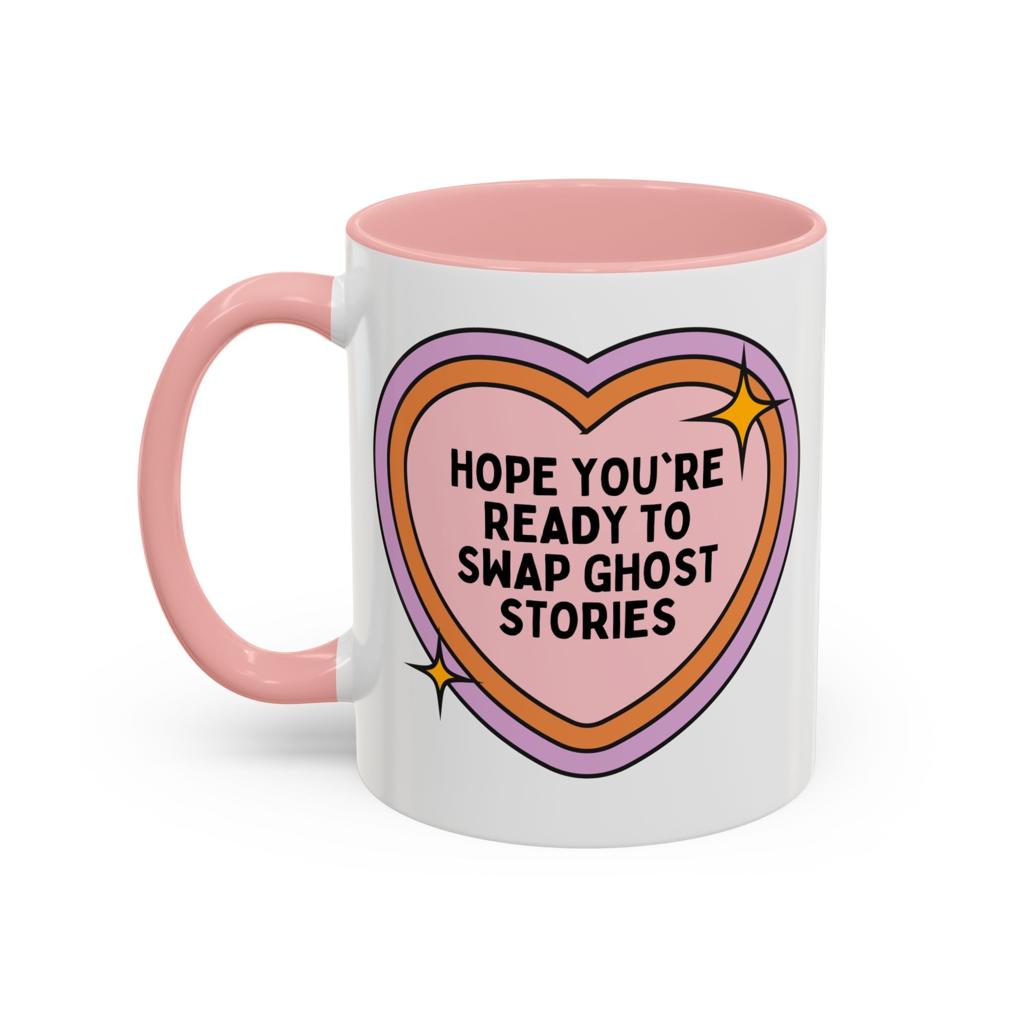Hope You're Ready to Swap Ghost Stories Coffee Mug: Cute Spooky History 11 Oz Coffee Mug for Friend Who Loves Ghosts - Opal and June