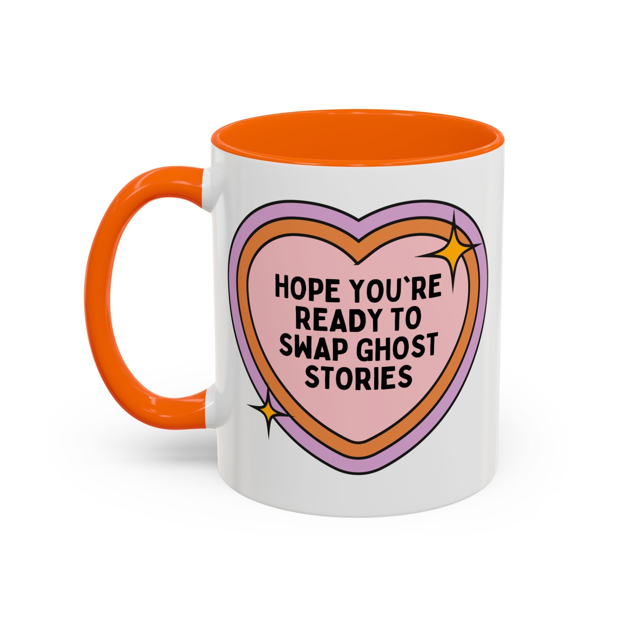 Hope You're Ready to Swap Ghost Stories Coffee Mug: Cute Spooky History 11 Oz Coffee Mug for Friend Who Loves Ghosts - Opal and June