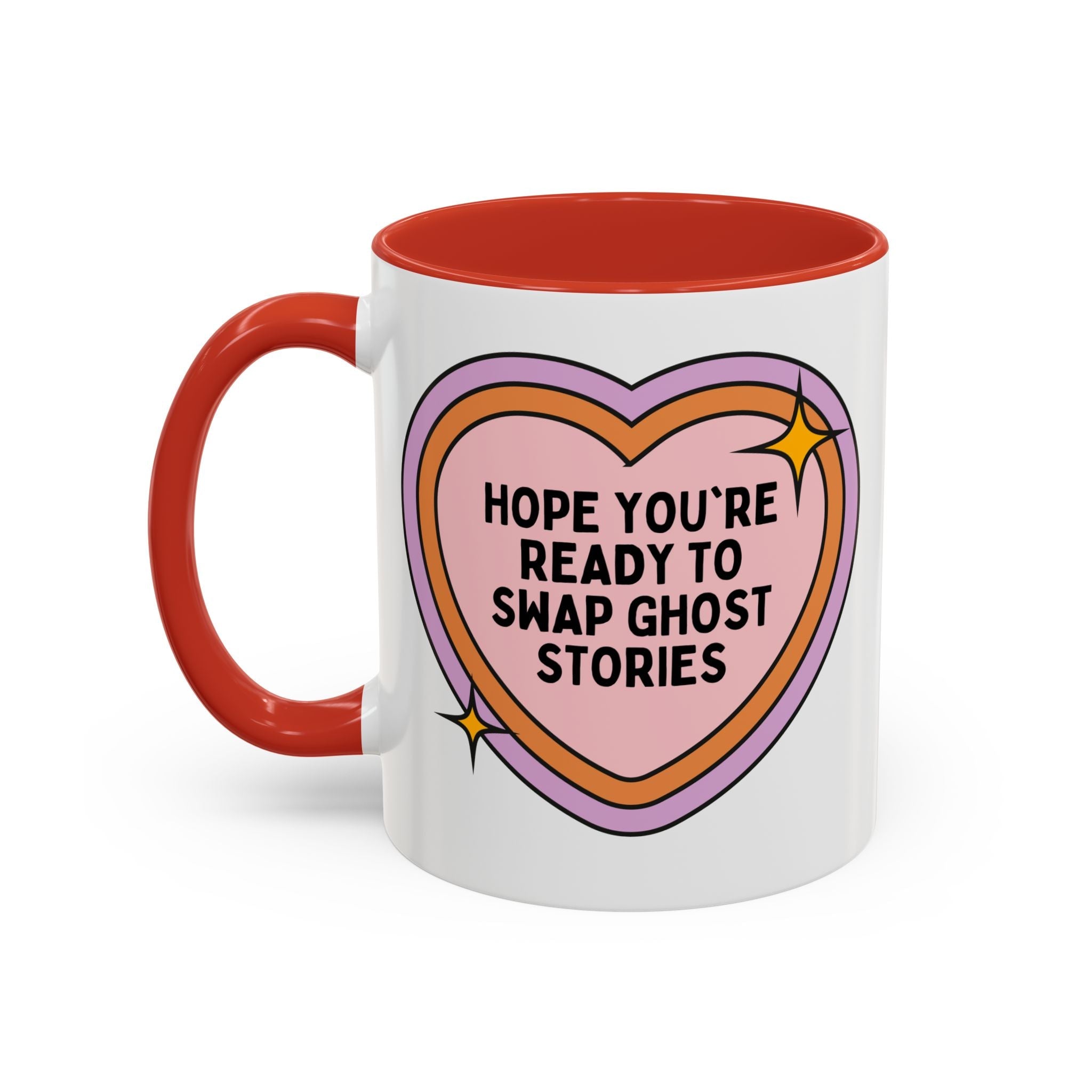 Hope You're Ready to Swap Ghost Stories Coffee Mug: Cute Spooky History 11 Oz Coffee Mug for Friend Who Loves Ghosts - Opal and June