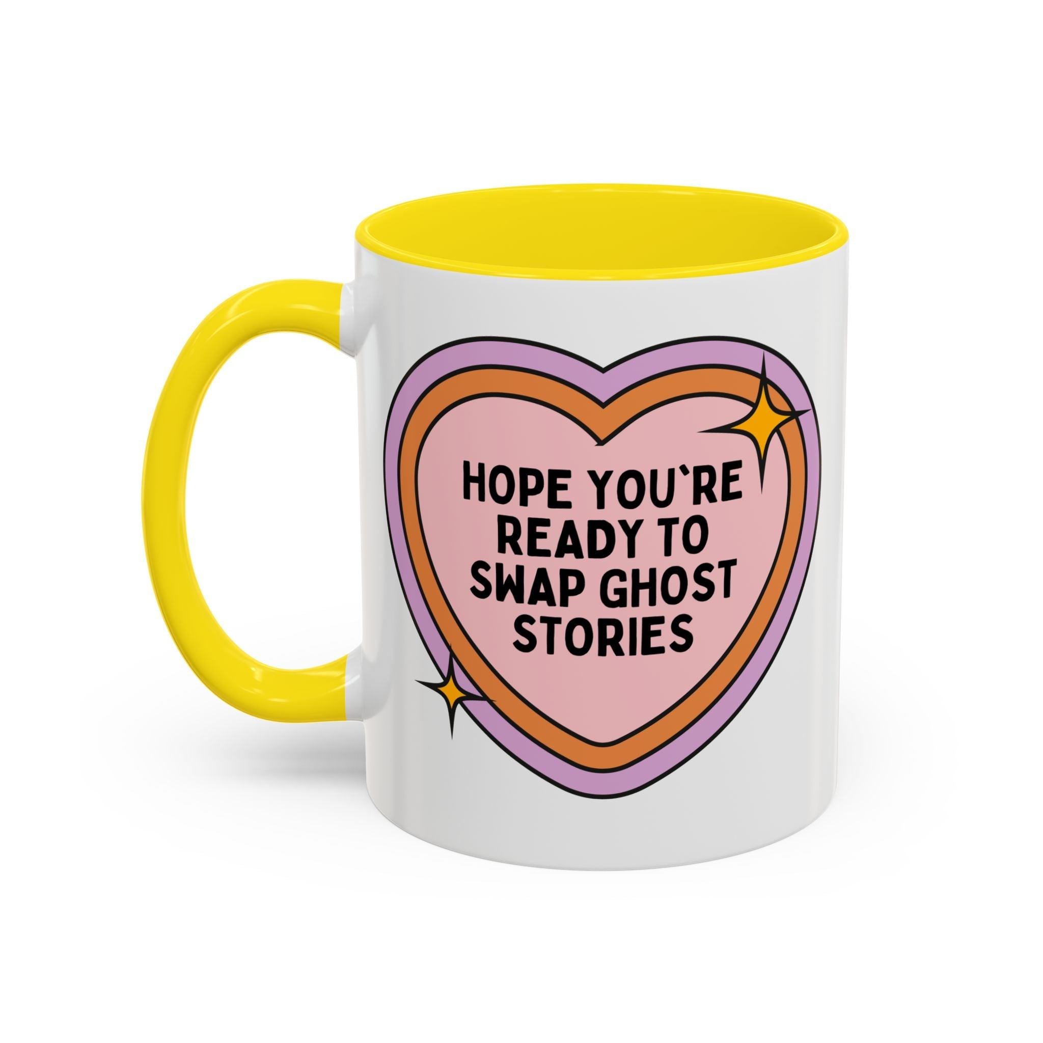 Hope You're Ready to Swap Ghost Stories Coffee Mug: Cute Spooky History 11 Oz Coffee Mug for Friend Who Loves Ghosts - Opal and June