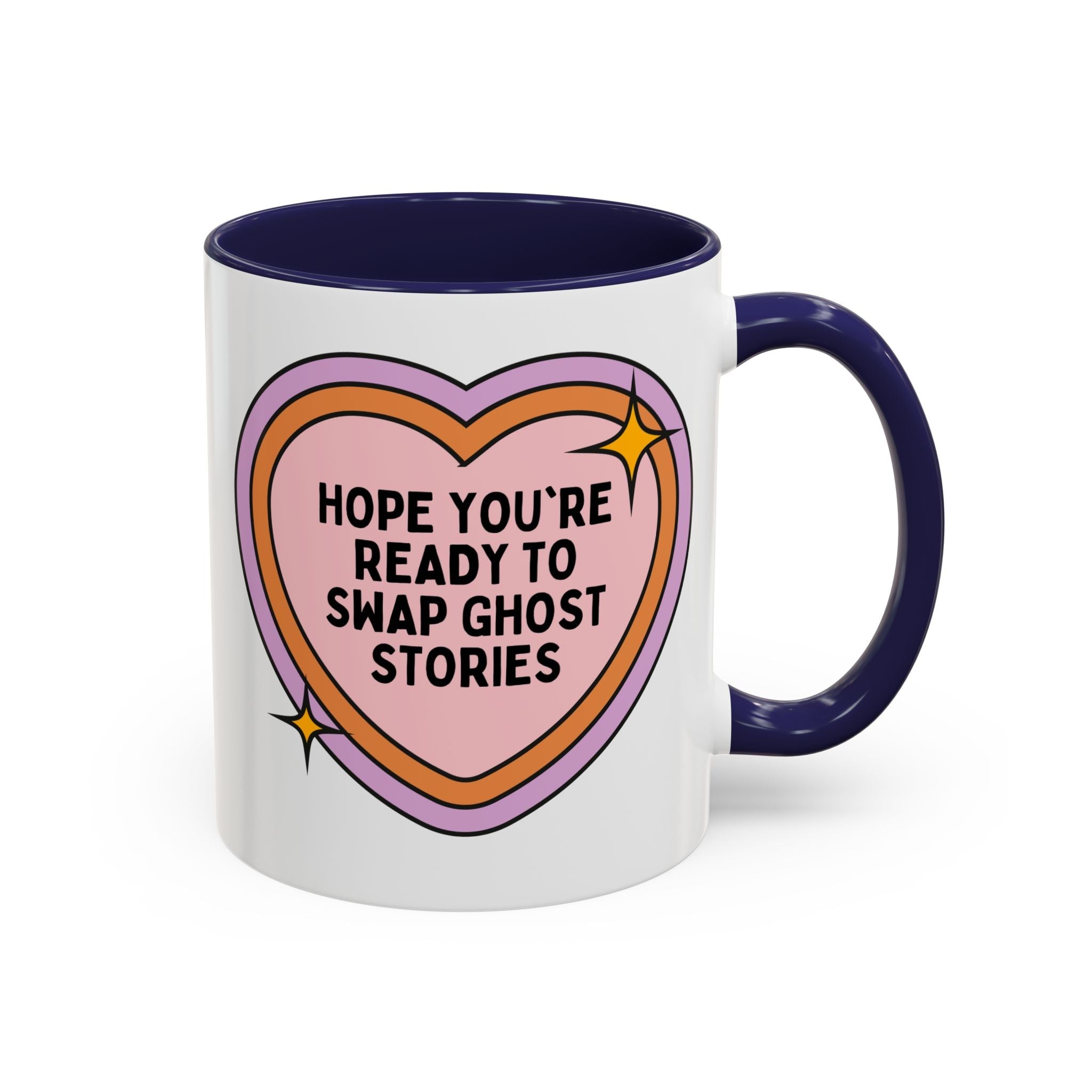Hope You're Ready to Swap Ghost Stories Coffee Mug: Cute Spooky History 11 Oz Coffee Mug for Friend Who Loves Ghosts - Opal and June
