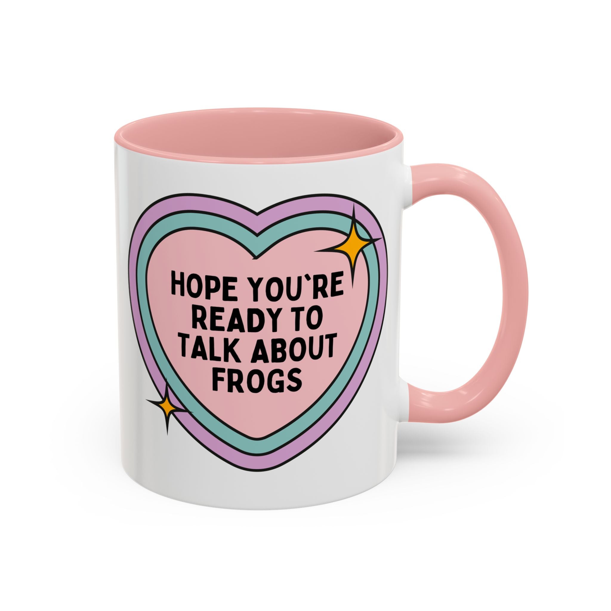 Hope You're Ready to Talk About Frogs Coffee Mug: Cute Frog Lover Tee Gift for Herpetologist, Frog Biologist, Gift for Friend Who Loves Amphibians, Silly Zoology Professor Mug - Opal and June